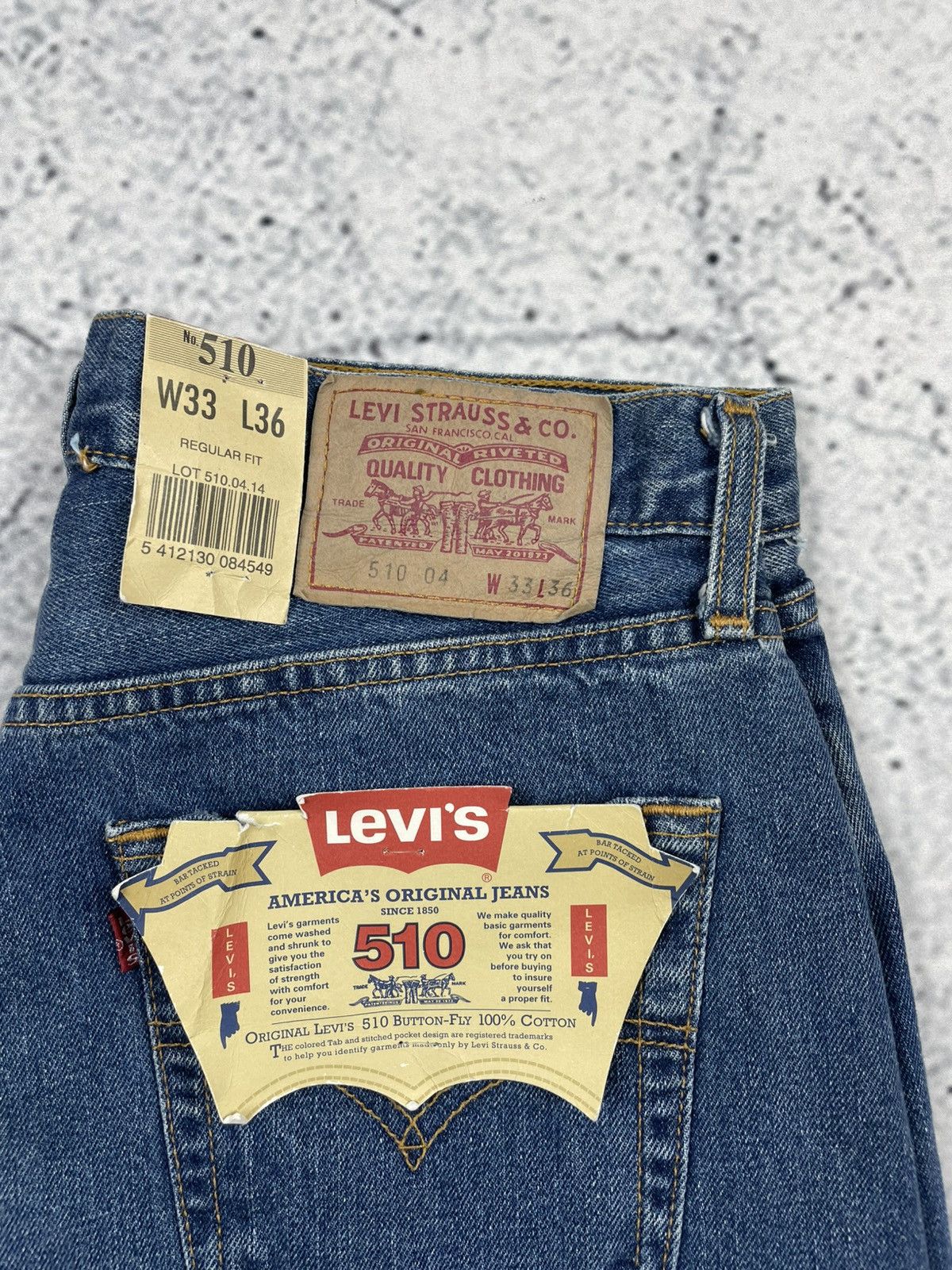 Levi's Vintage Levi’s 90s 510 Jeans W33 L36 High-Quality Blue Size US 33 - 4 Thumbnail
