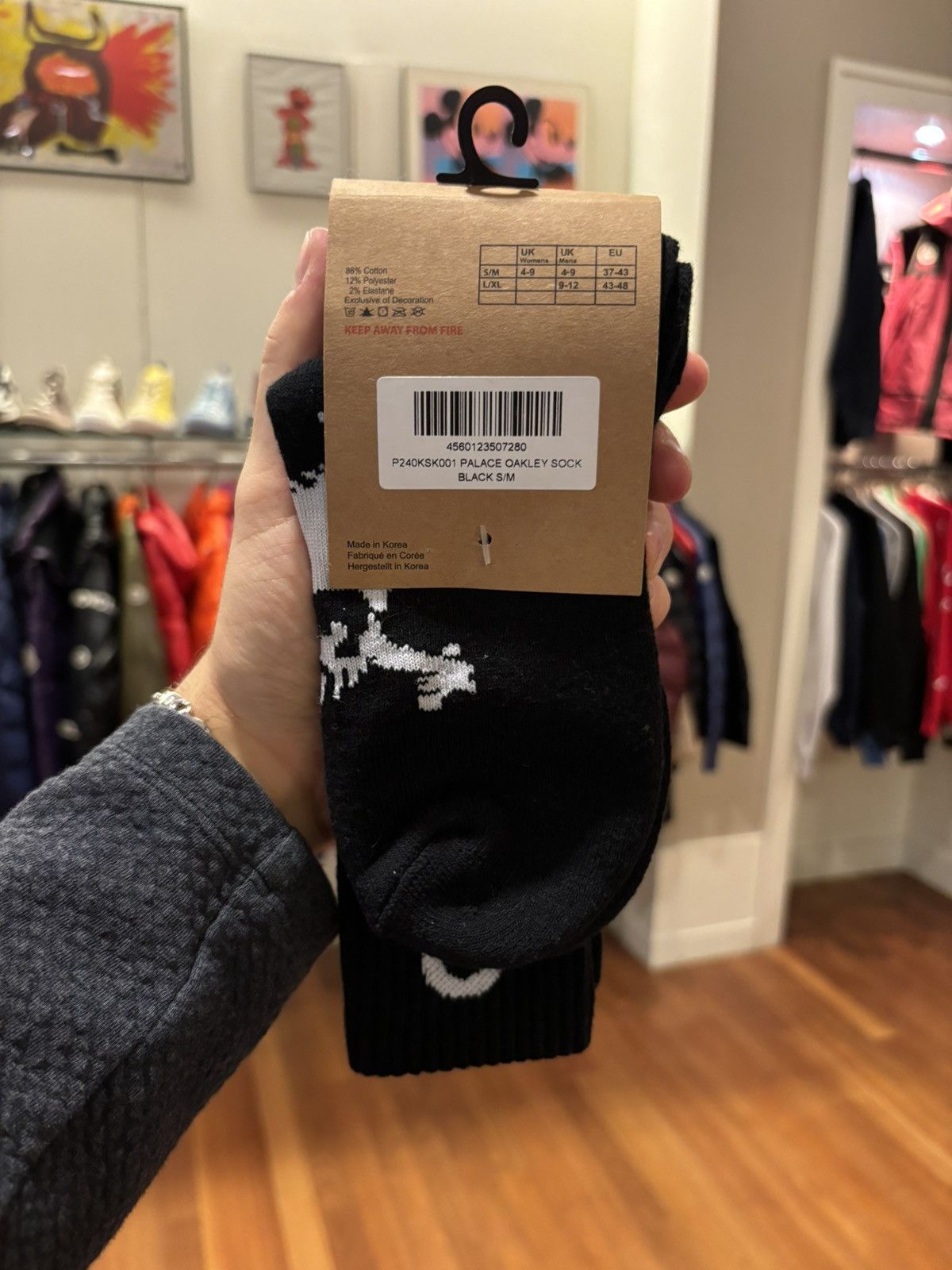 Oakley × Palace Palace x Oakley Sock ‘Black’ Size 40 - 2 Thumbnail