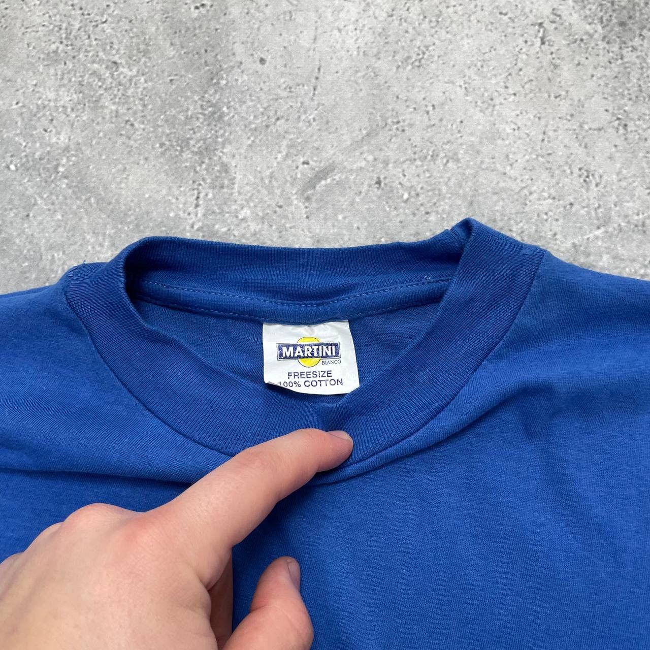 Vintage Vintage 90s Martini Bianco Sun Promo Single Stitch T Shirt Size US XL / EU 56 / 4 - 5 Thumbnail