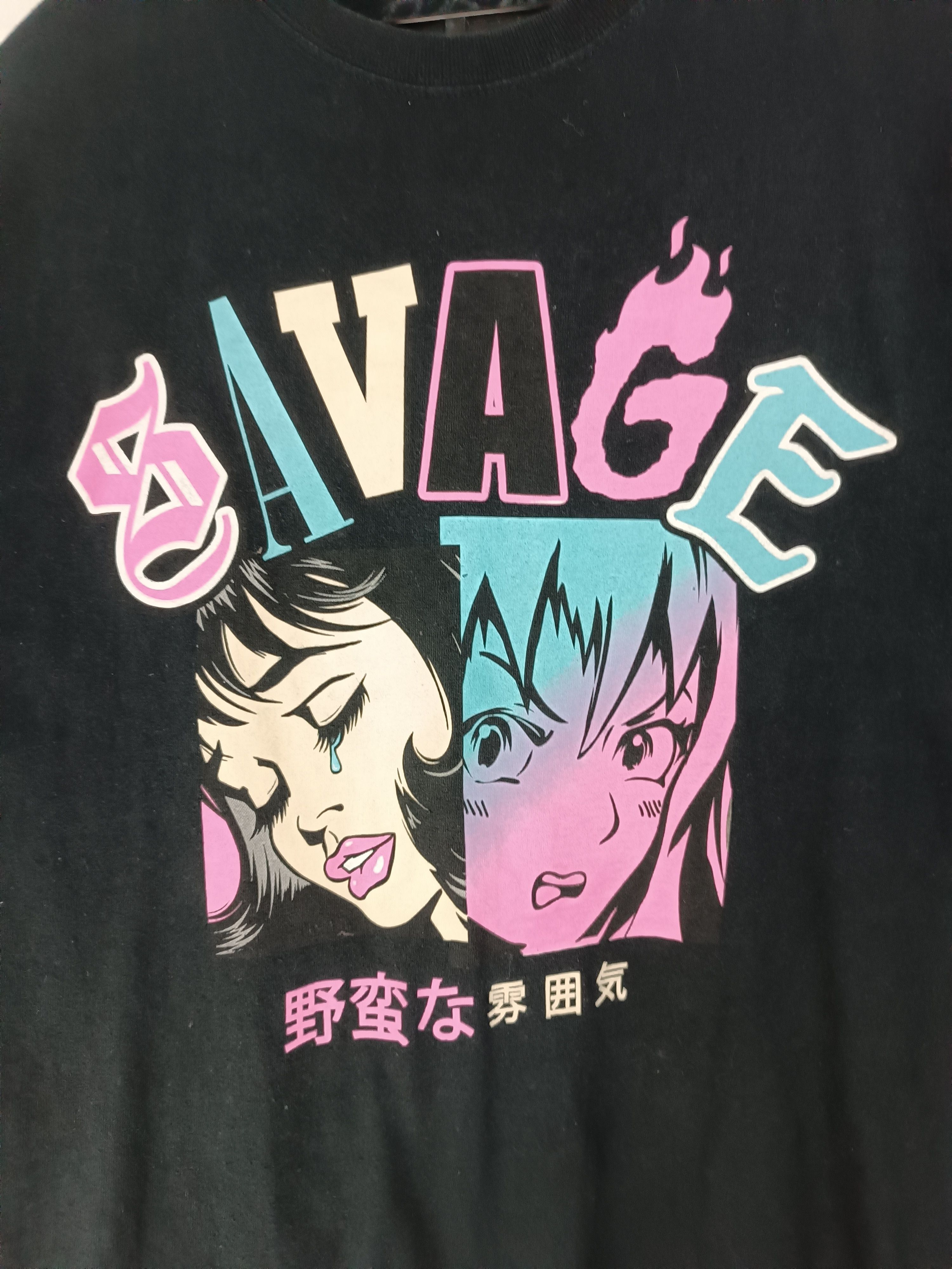 Anime VINTAGE SAVAGE POISON CLOTHING ANIME STYLE CUTE KAWAII TEE Size US M / EU 48-50 / 2 - 10 Thumbnail