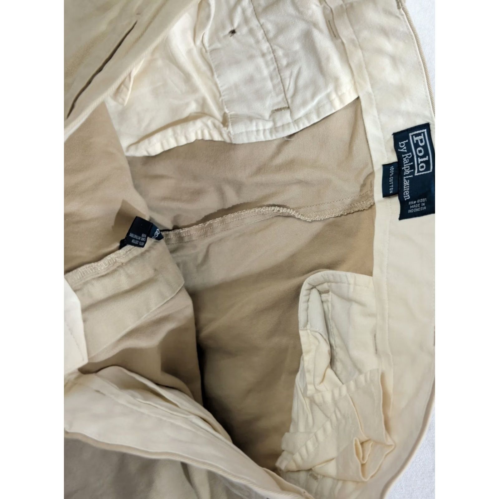 Polo Ralph Lauren Polo Ralph Lauren Classic Chino Pants Mens 34x30 Beige Preppy 5 Pocket Size US S / EU 44-46 / 1 - 5 Thumbnail