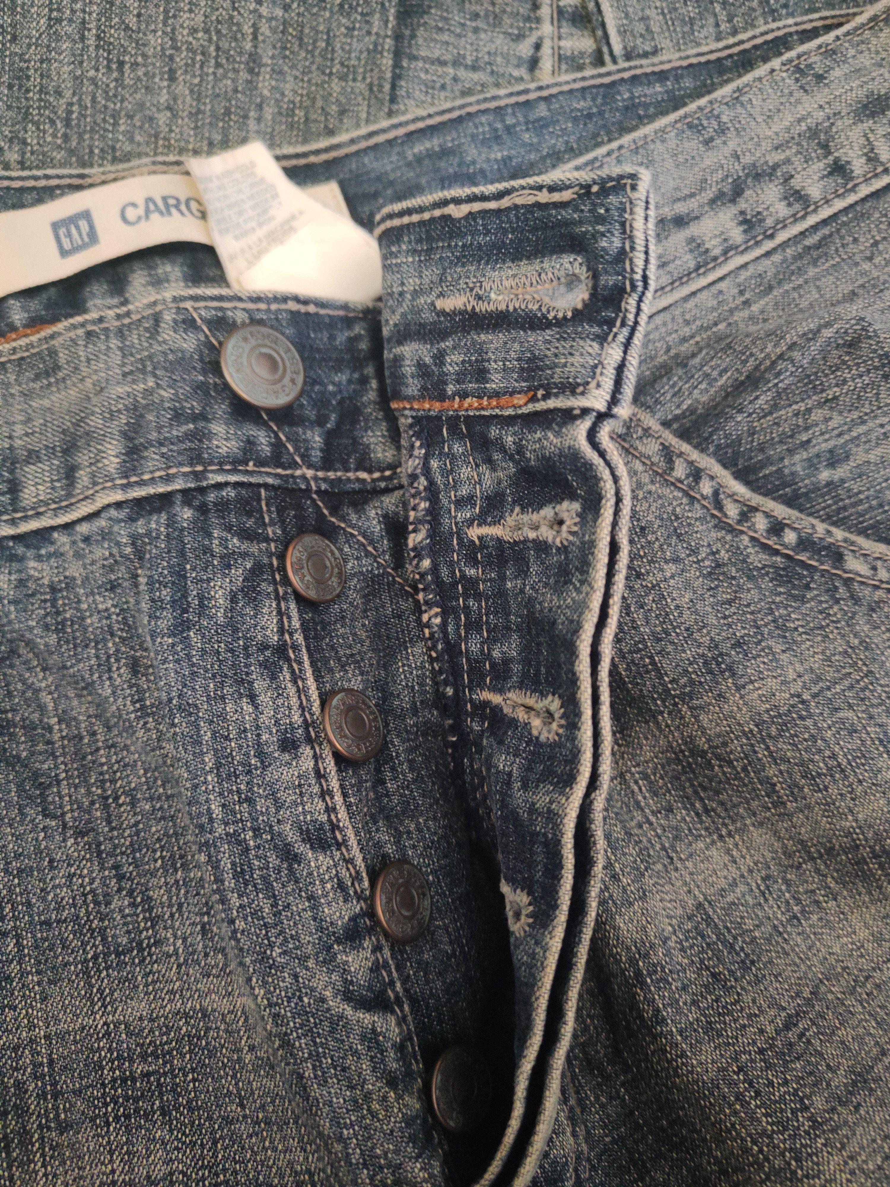 Gap DL Gap Dark Blue Distressed Ripped Jeans #1512 Size US 34 / EU 50 - 16 Thumbnail