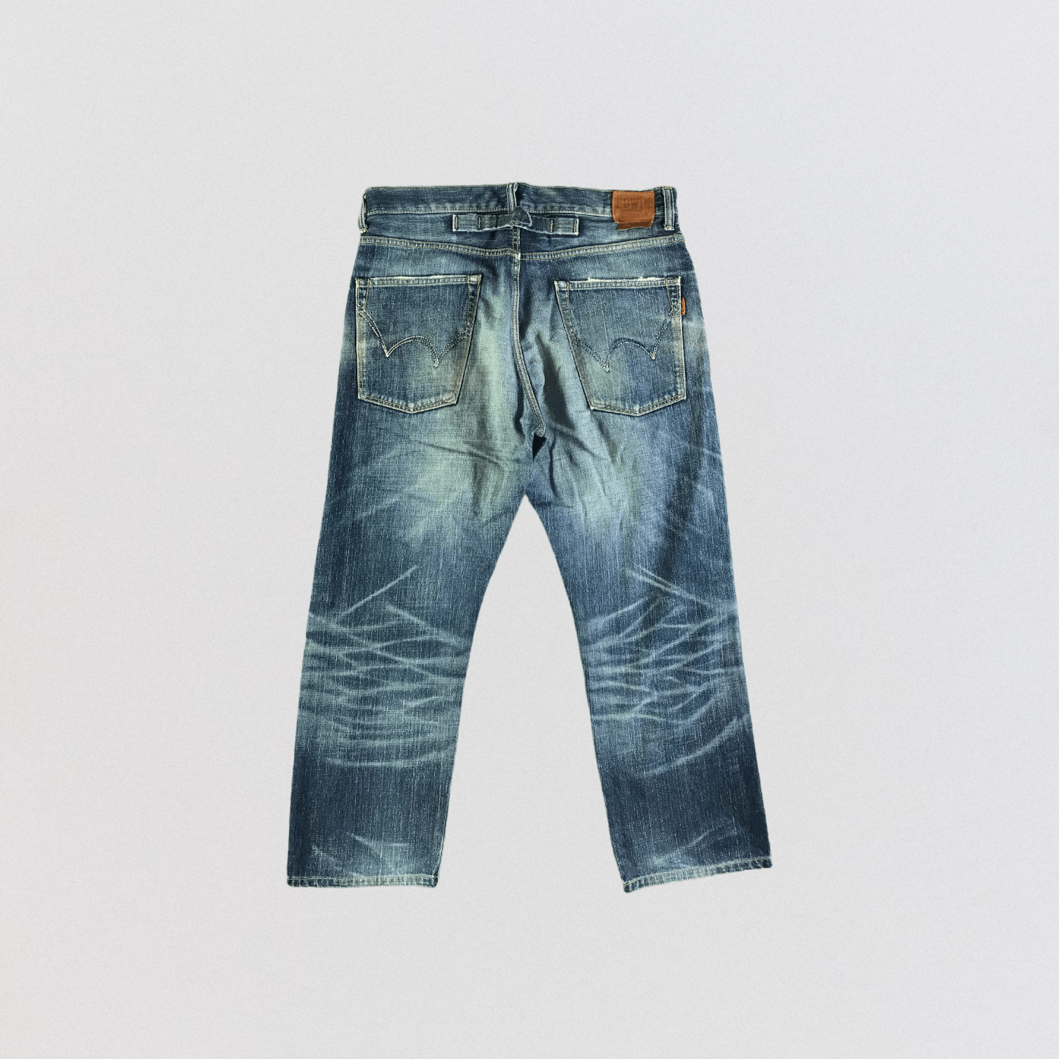 Edwin Vintage Blue Wash Edwin 505 Selvedge Jeans-JM3573 Size US 38 / EU 54 - 2 Thumbnail