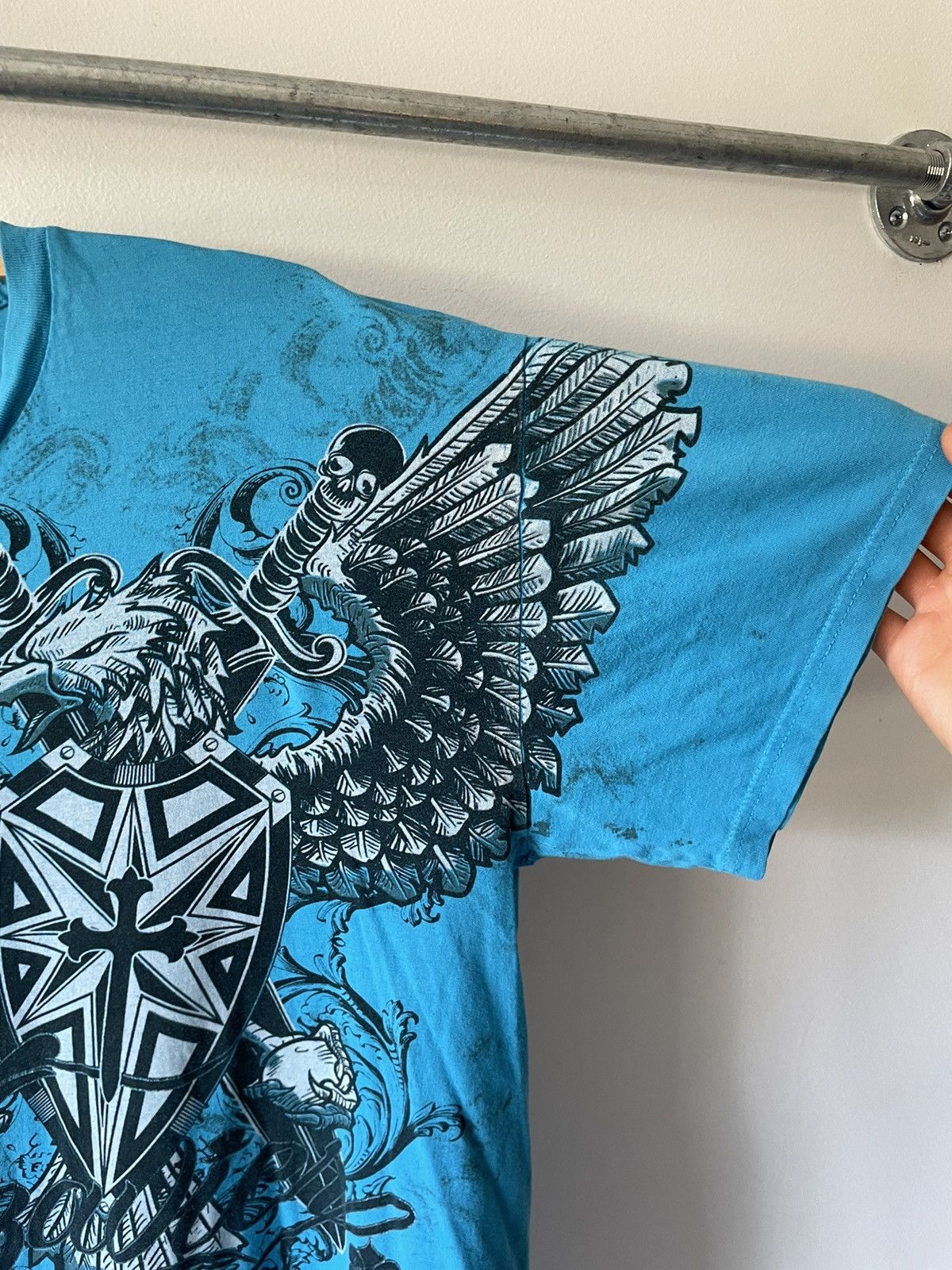 Vintage Vintage Y2K Xzavier Eagle Sword Shield tee Size US XL / EU 56 / 4 - 4 Thumbnail