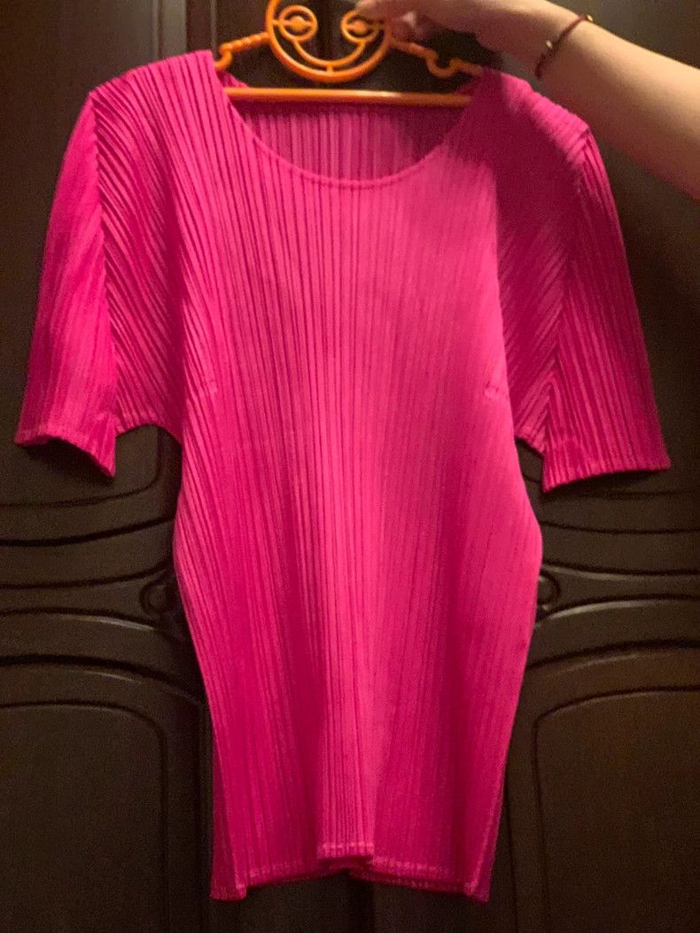 Issey Miyake issey miyake size:3 Pink pleated top Size XXS / US 00 / IT 34 - 1 Thumbnail
