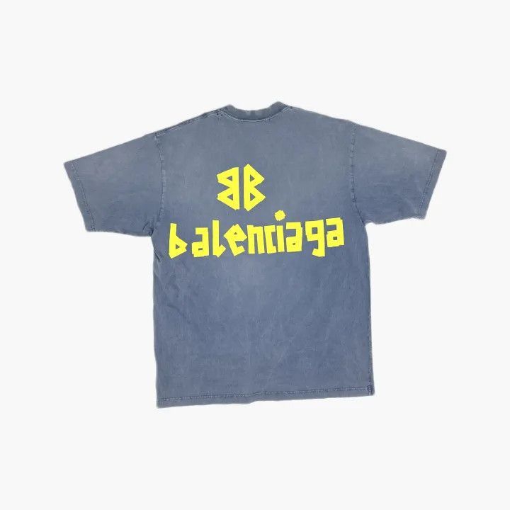 Balenciaga Balenciaga Faded Logo T-Shirt Short Sleeve 0079-2507 Size US M / EU 48-50 / 2 - 3 Thumbnail