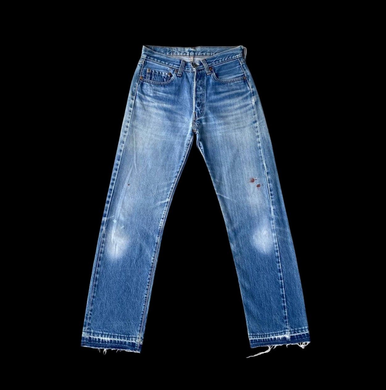 Levi's Vintage Clothing Rare 1970s Levi’s 501 Redline Selvedge Release Hem Button 6 Size US 28 / EU 44 - 2 Thumbnail