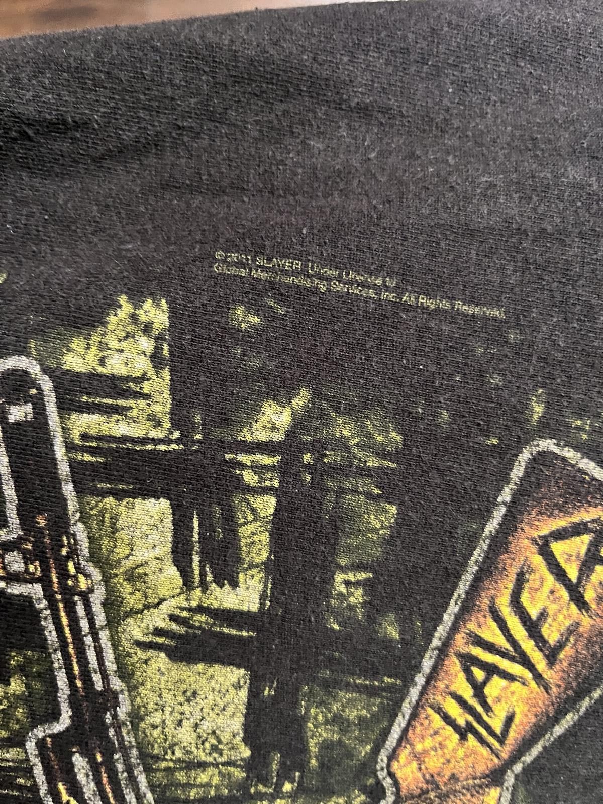 Designer Slayer Band Tee - Assault Rifles / Military Skull T-shirt -M Size US M / EU 48-50 / 2 - 4 Thumbnail