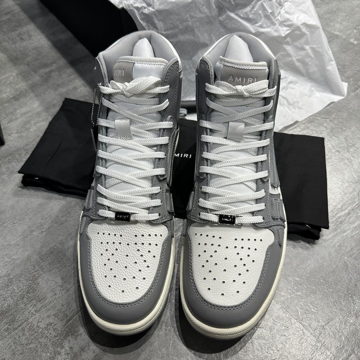 Amiri Amiri Skel-Top Hi - White/Grey Size US 10 / EU 43 - 3 Thumbnail
