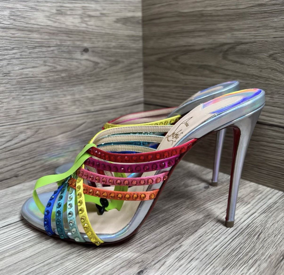 Christian Louboutin Christian Louboutin Colored Diamond High Heels J41 Size US 6.5 / IT 36.5 - 1 Thumbnail