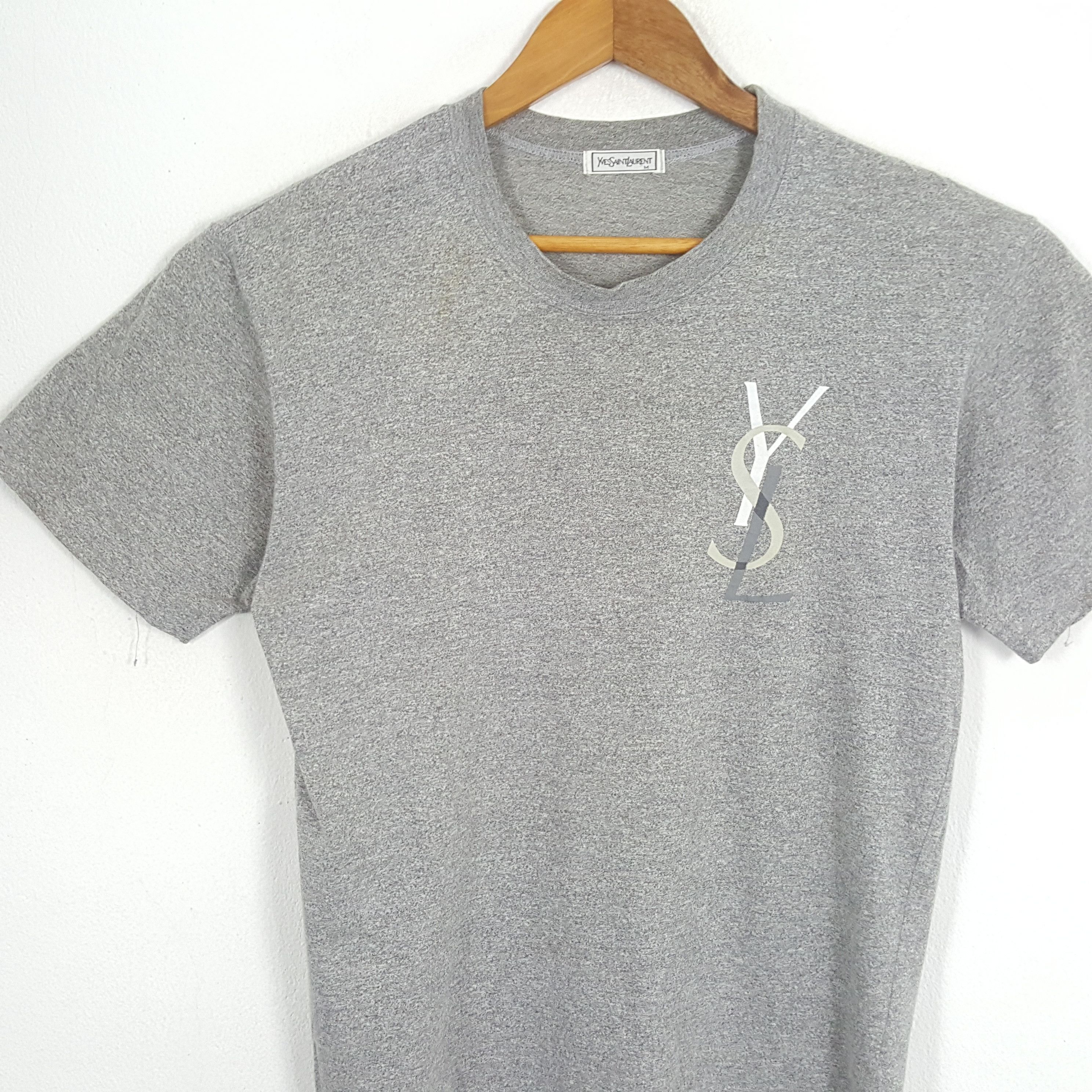 Vintage × Yves Saint Laurent Vintage YVES SAINT LAURENT Italian Fashion Brand T-Shirts Size US M / EU 48-50 / 2 - 2 Thumbnail