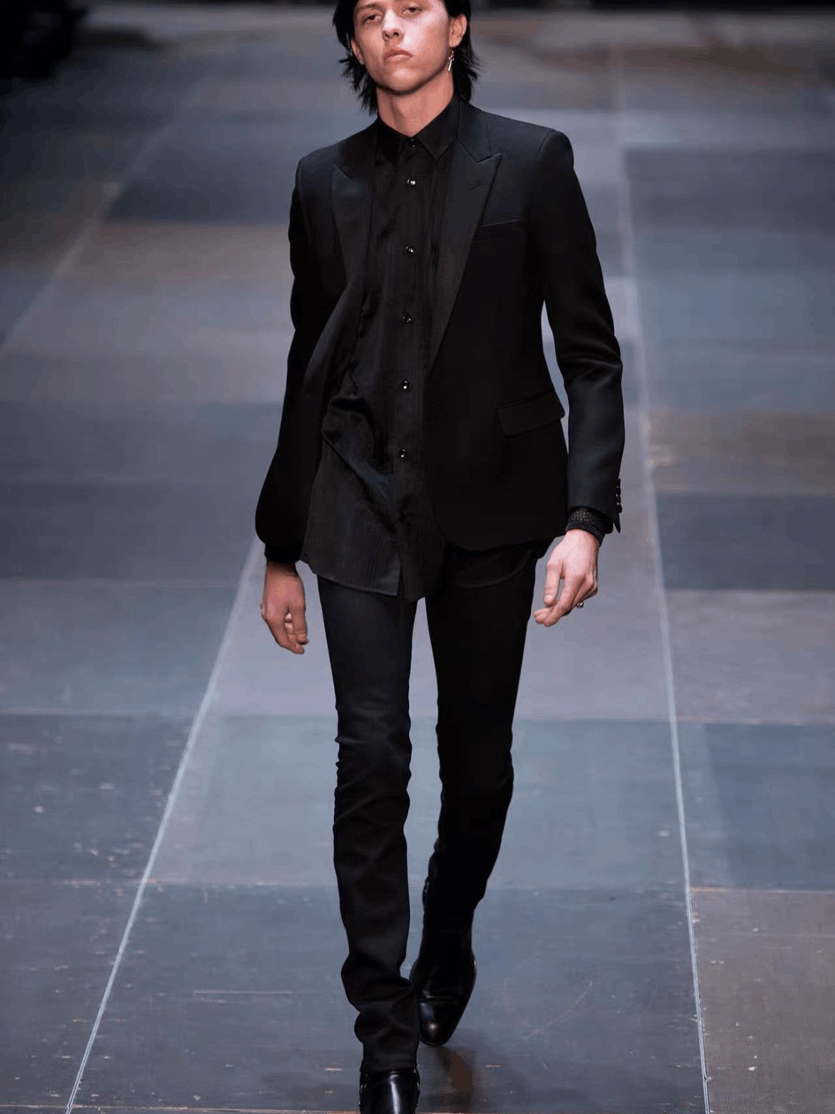 Saint Laurent Paris Sz 40 Saint Laurent Paris by Hedi 13AW Runway Formal Shirt- Size US L / EU 52-54 / 3 - 7 Thumbnail