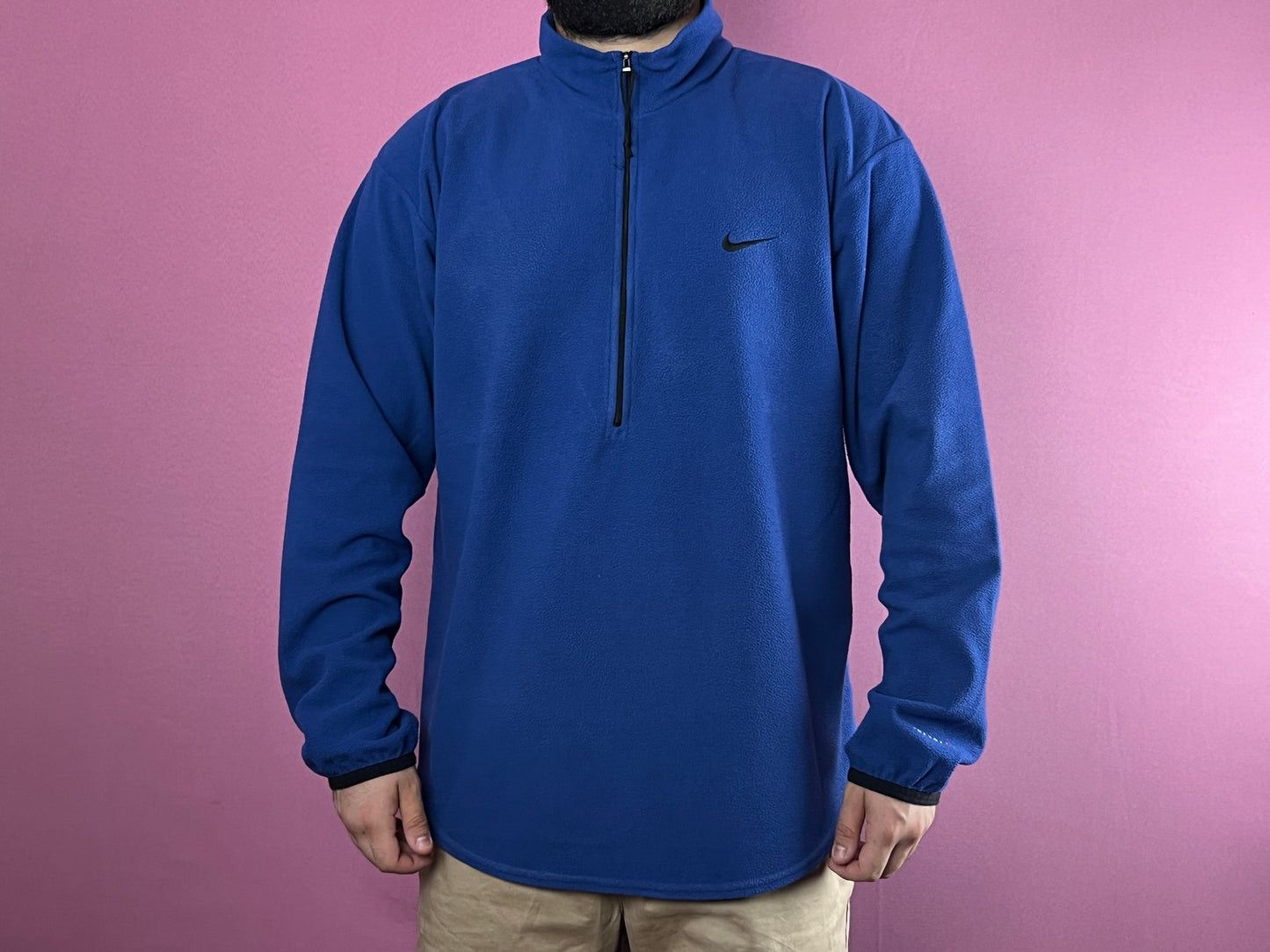 Nike Nike Therma Fit Vintage Mens Half Zip Fleece Sweatshirt-XL Size US XL / EU 56 / 4 - 3 Thumbnail