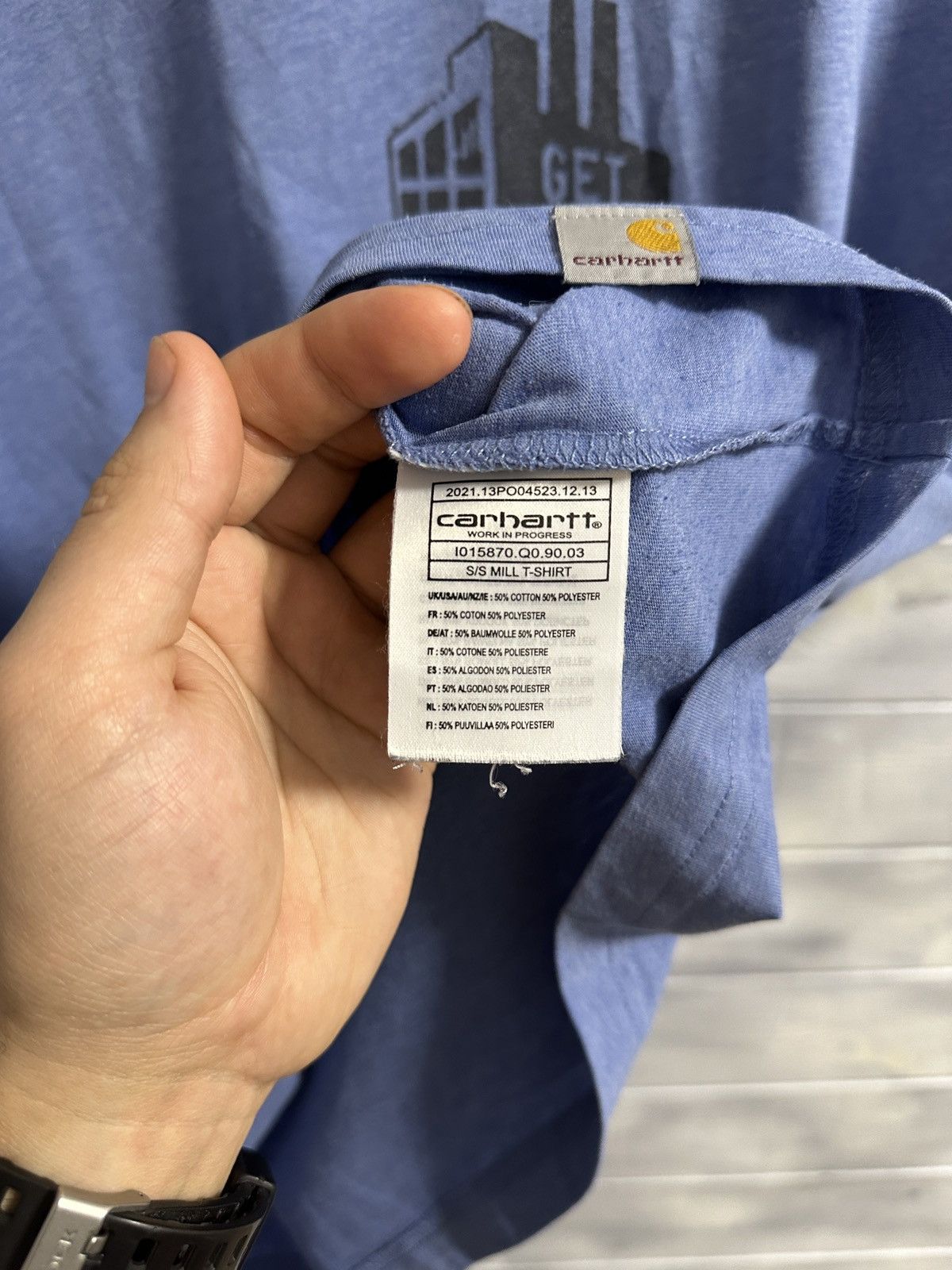 Carhartt Rare Vintage T-Shirt Carhartt WIP Get To Work. Size US XL / EU 56 / 4 - 8 Thumbnail