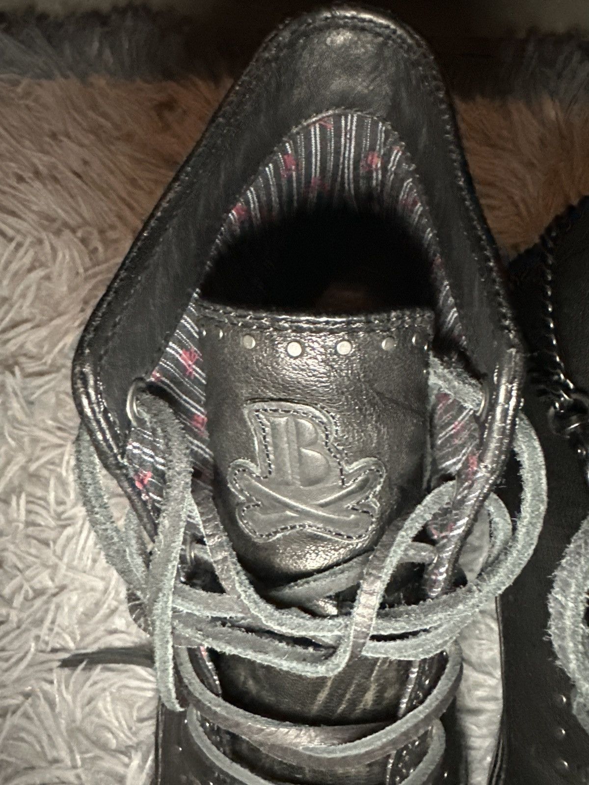 John Varvatos JV STUDDED MID TOP LEATHER SNEAKERS Size US 10 / EU 43 - 10 Thumbnail