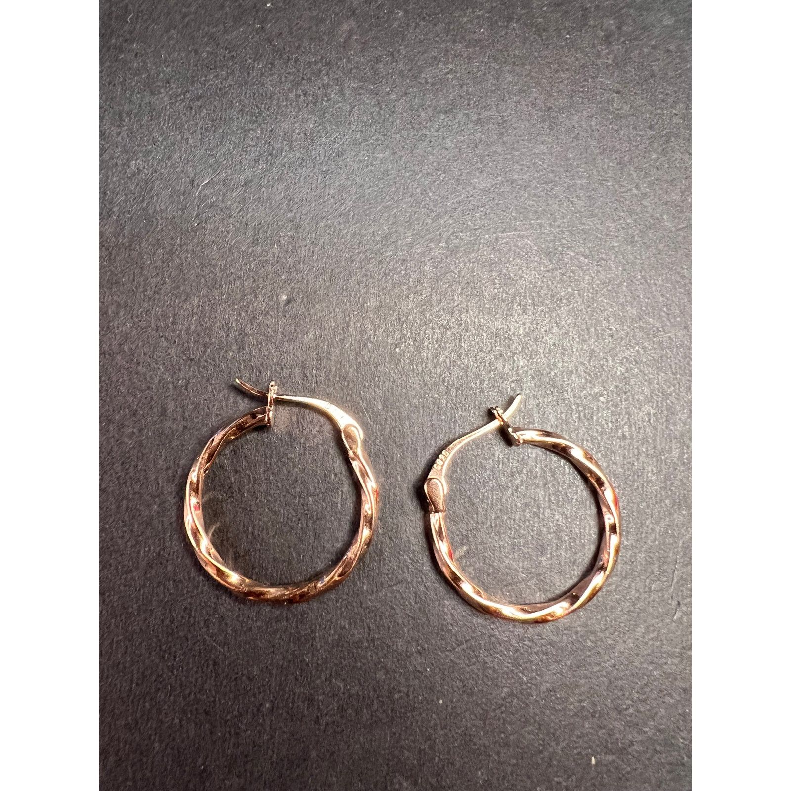 Other NEW gold over sterling silver twisted hoop earrings Size ONE SIZE - 2 Thumbnail
