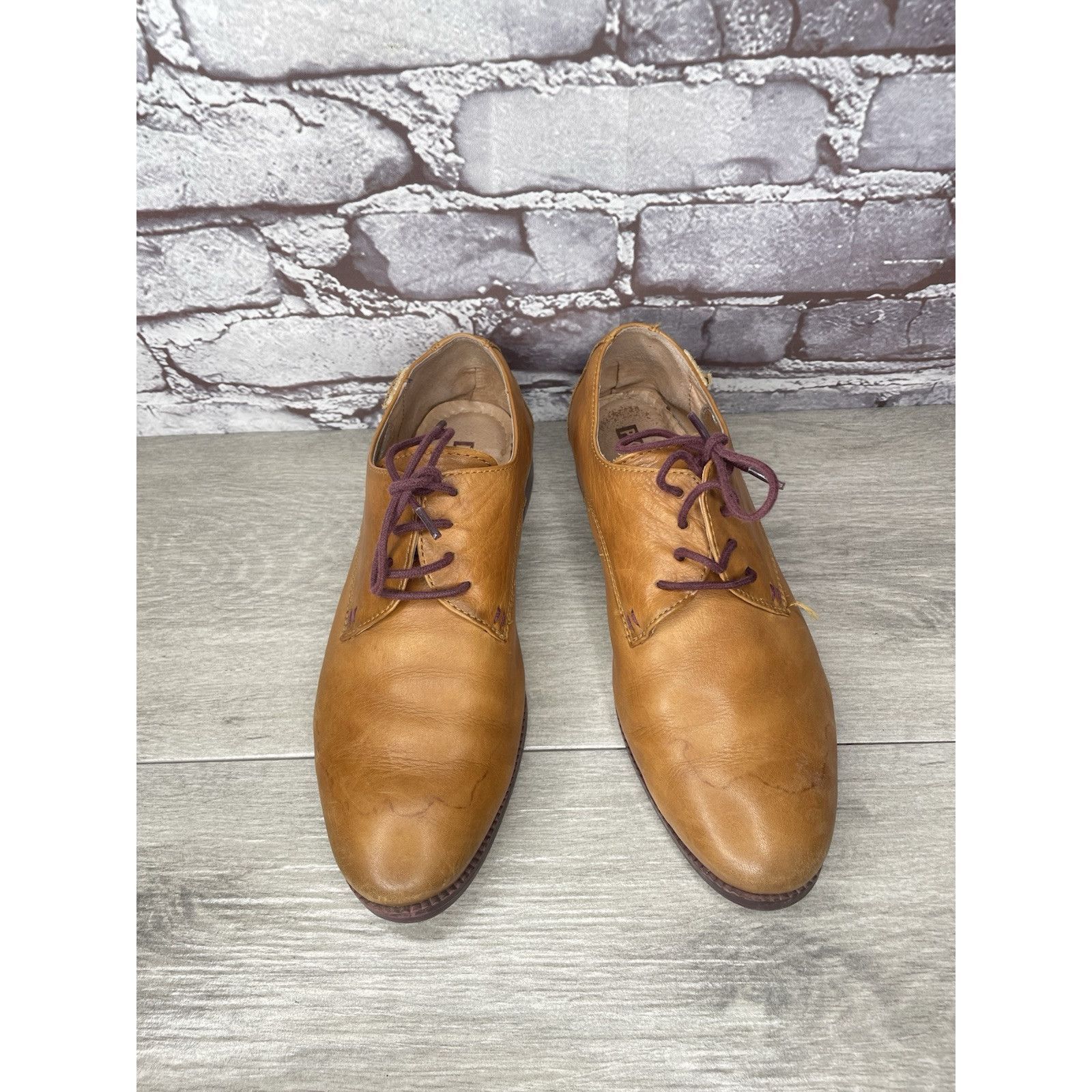 Other Pikolinos Brown Leather Lace Up Plain Oxfords Shoes Women Sz Size US 7.5 / IT 37.5 - 2 Thumbnail