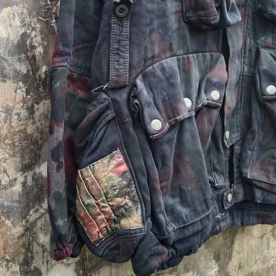Vintage Swiss Army Alpenflage M70 Parka Coat Jacket Camouflage Size US L / EU 52-54 / 3 - 7 Thumbnail