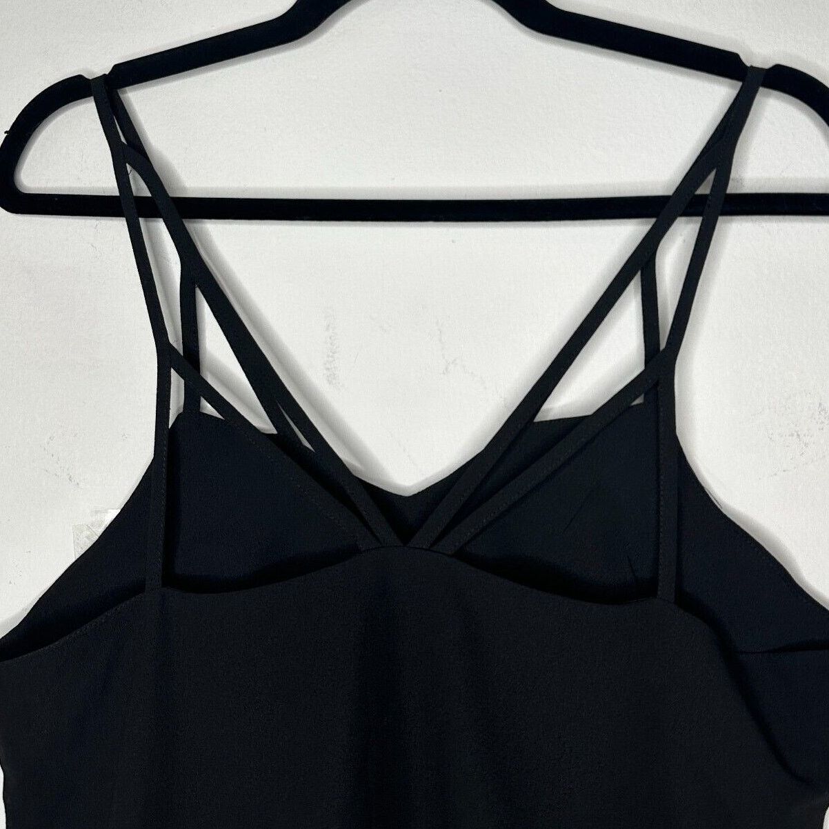 Other Love Riche Sexy Black Tiered Layer Vneck Cami Top Blouse S Size S / US 4 / IT 40 - 8 Thumbnail