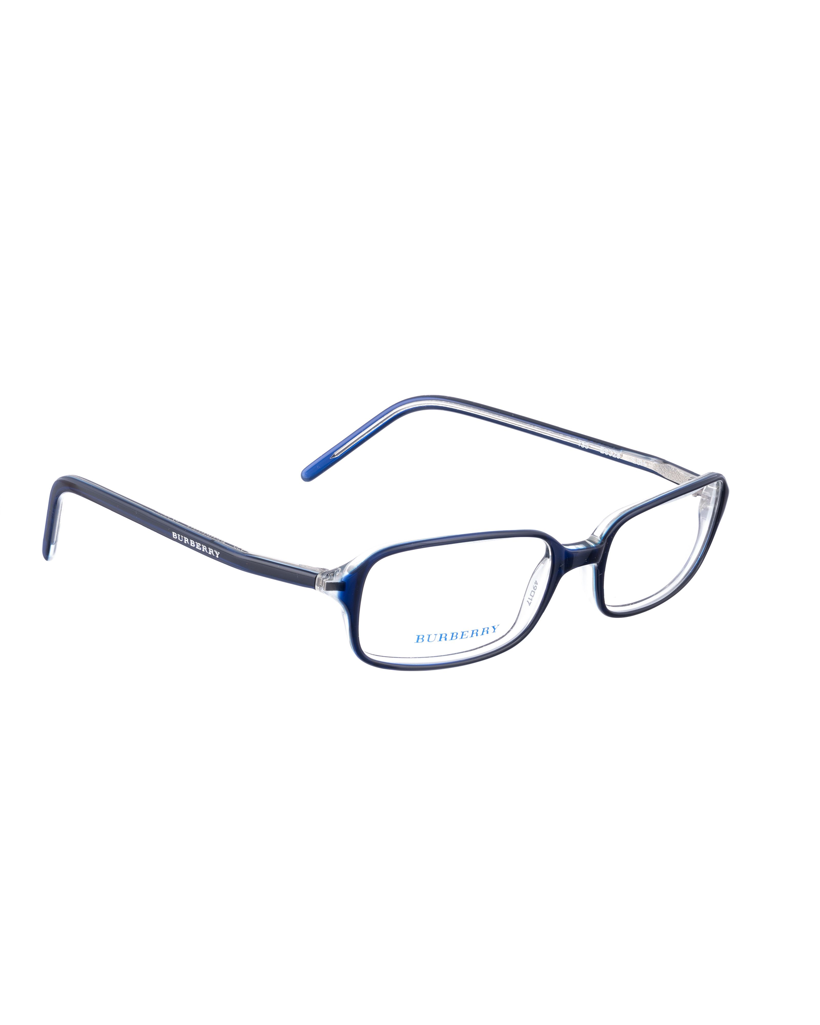 Burberry Burberry 90s Navy Blue Clear Plastic Glasses Size ONE SIZE - 2 Thumbnail
