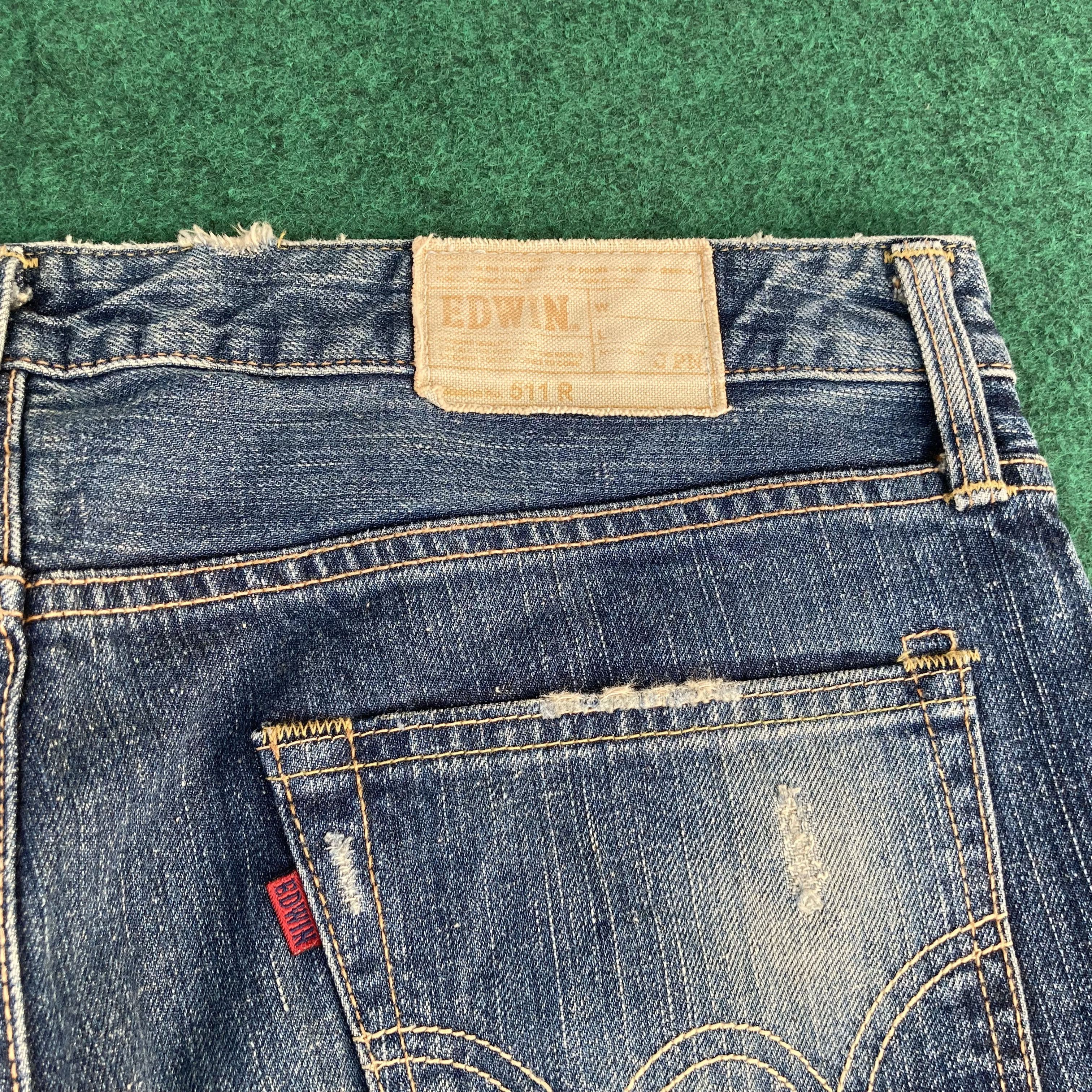 Edwin × Japanese Brand × Vintage Vtg Edwin 511R Faded Flared Denim Bootcut Jeans Size US 35 - 9 Thumbnail