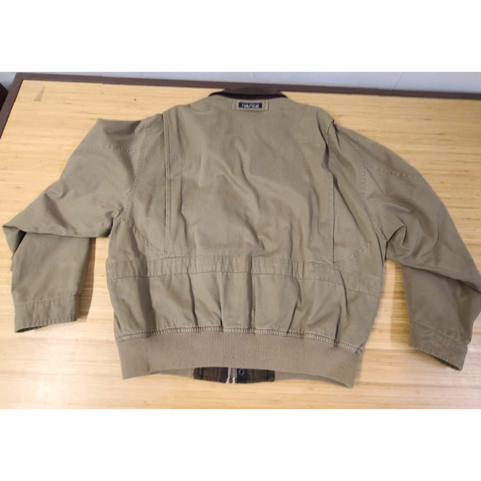 Nautica VINTAGE Nautica Work Jacket Khaki Beige 90s L Mens Large Cotton Canvas Zip Zipper Button Shirt? Size US L / EU 52-54 / 3 - 5 Thumbnail