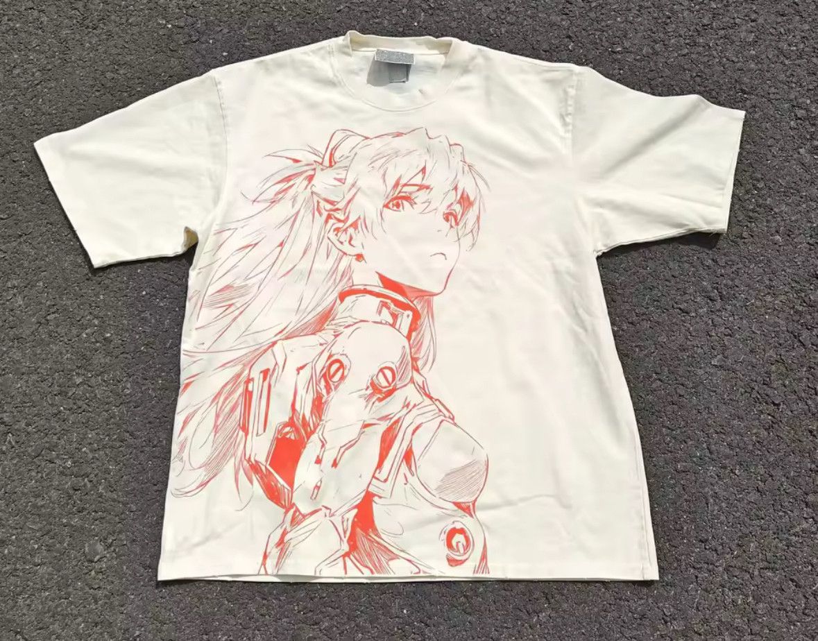 Japanese Brand Heavy Cotton Red Line Draft Minimalist Art Good Print TShirt Size US M / EU 48-50 / 2 - 2 Thumbnail