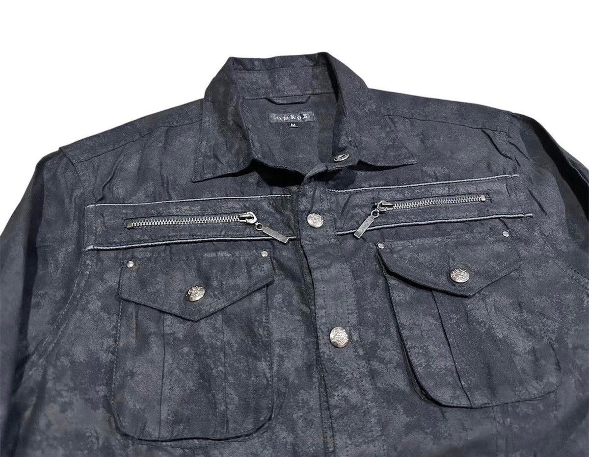Japanese Brand 🔥Sick Y2K Omkoe Suede Western Shirt Double Zipper Punk Size US L / EU 52-54 / 3 - 1 Thumbnail