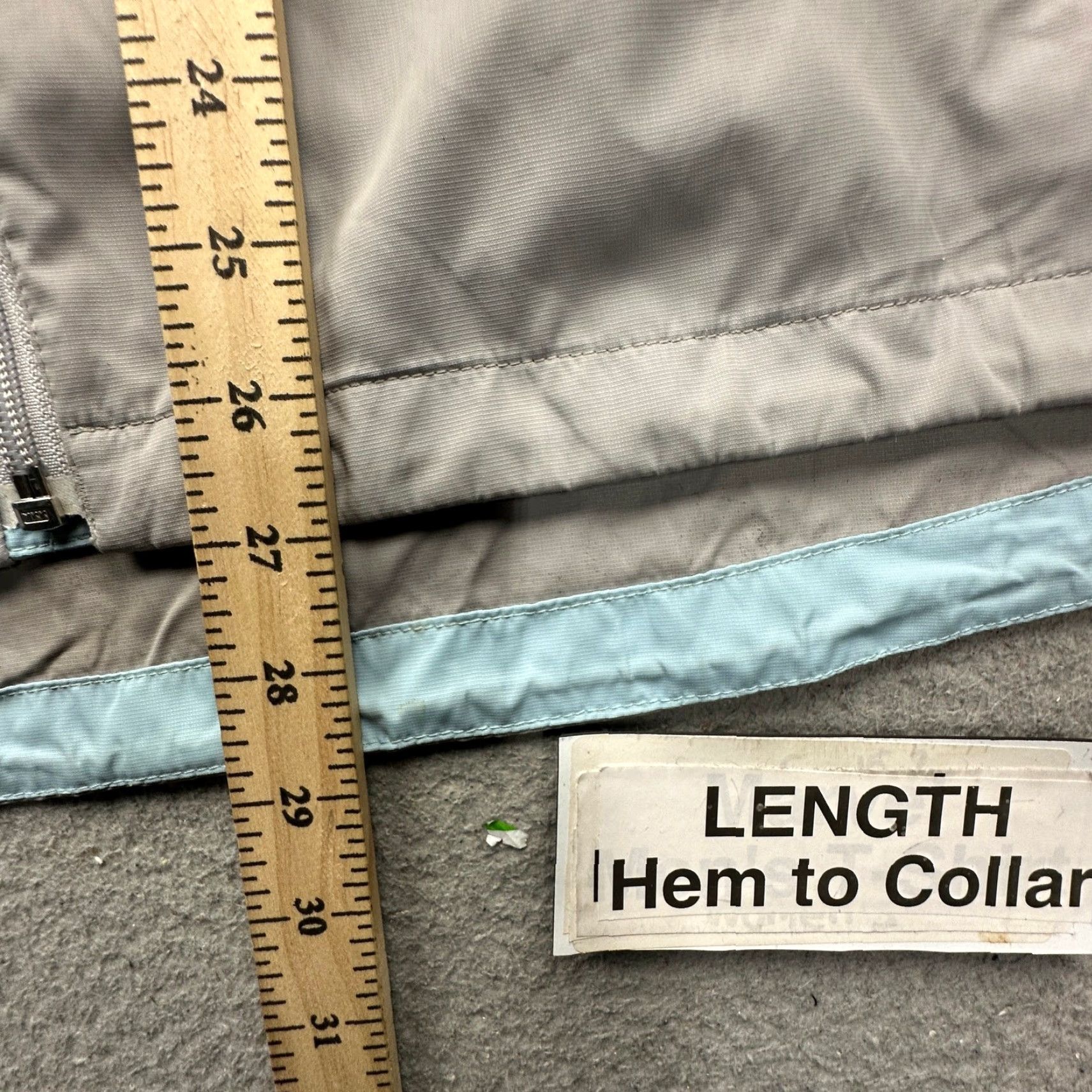 The North Face The North Face Windbreaker Jacket Womens XL Full Zip Hooded Gray Blue with Logo Zipper, Regular Fit, Outdoor, Casual/Workwear/X-Prospects Size XL / US 12-14 / IT 48-50 - 4 Thumbnail