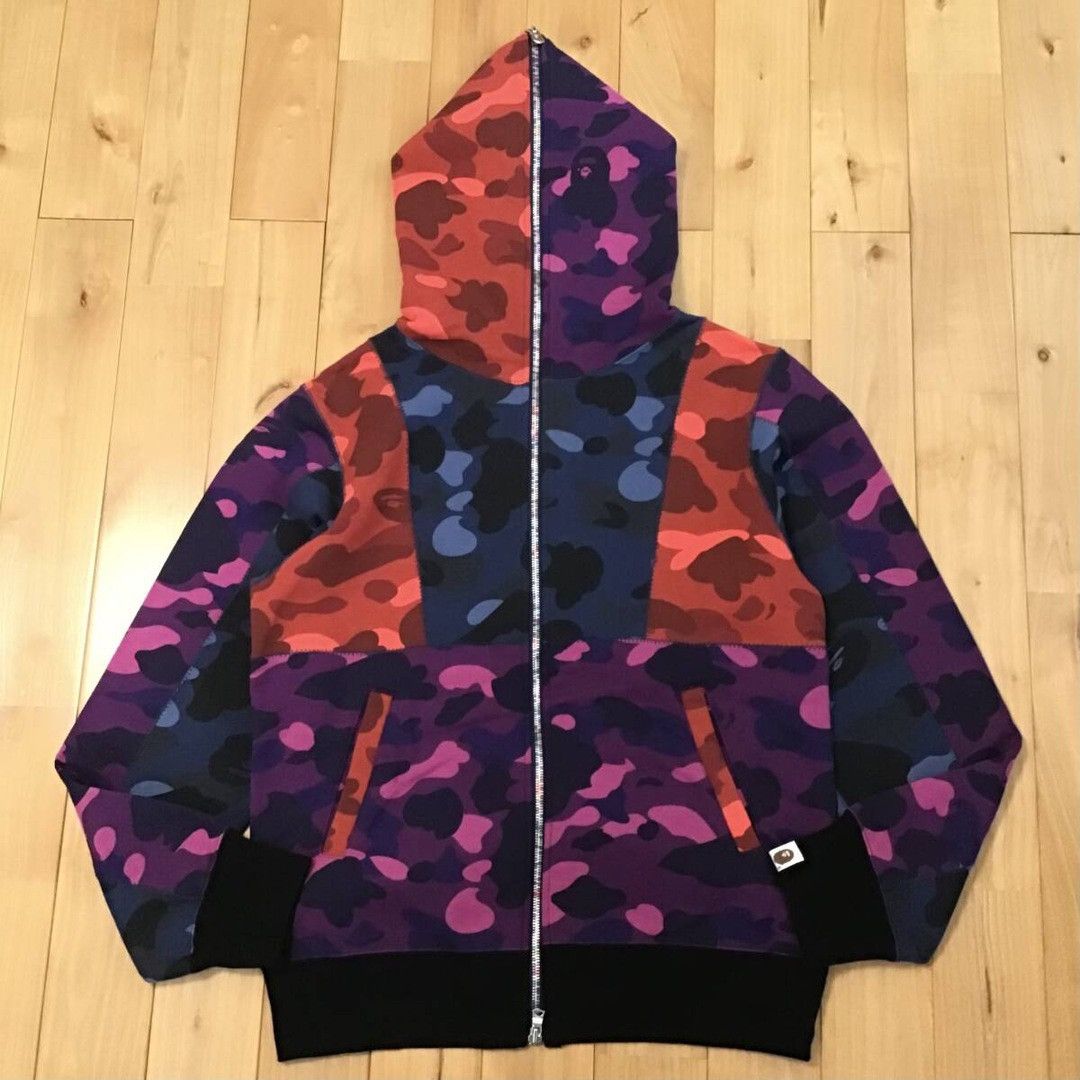 Bape BAPE Crazy camo full zip hoodie a bathing ape Size US M / EU 48-50 / 2 - 1 Thumbnail