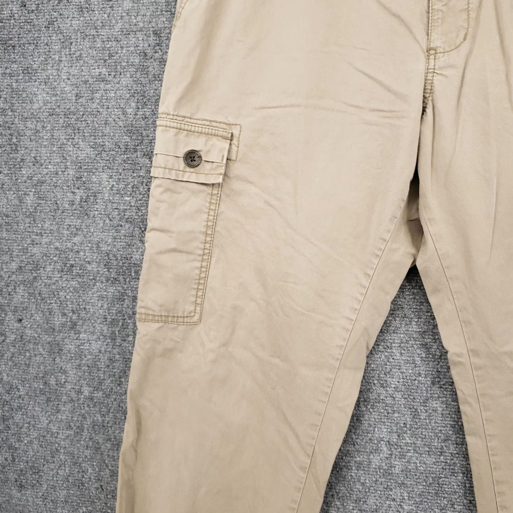 Banana Republic Banana Republic Pants Mens Cargo Utility Beige Straight Leg Flat Front 36x30 Size US 36 / EU 52 - 4 Thumbnail