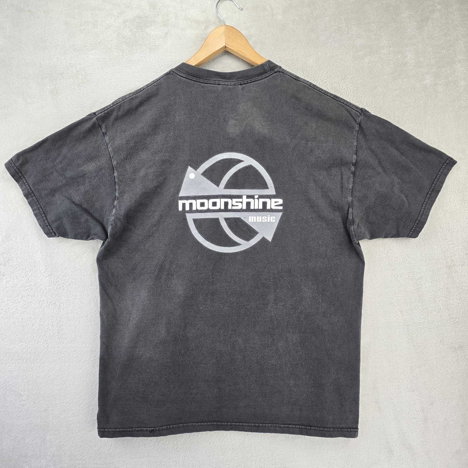 Hanes Vintage Moonshine Music Shirt XL Y2K Electronic House Rap Size US XL / EU 56 / 4 - 7 Thumbnail