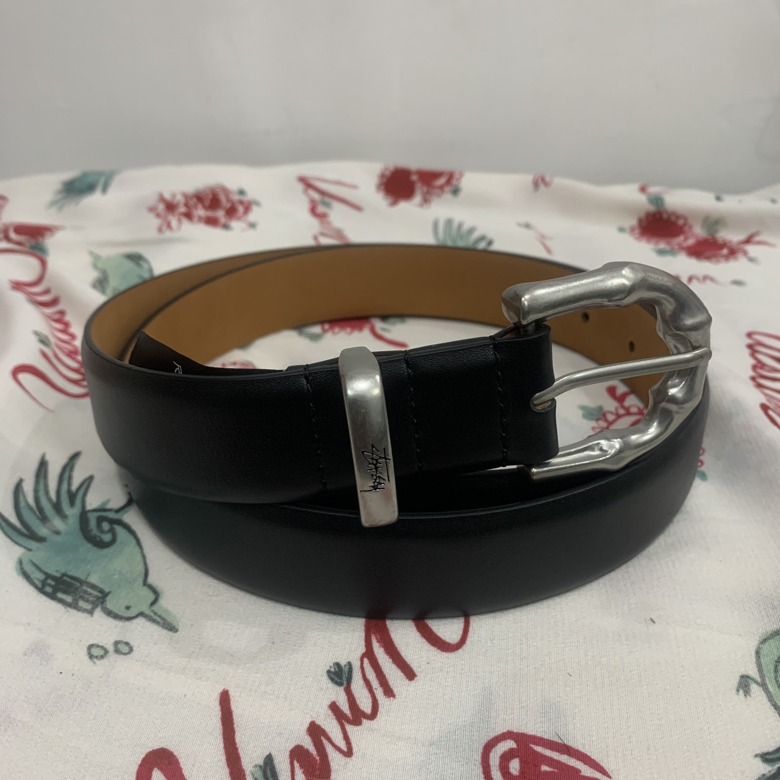 Stussy Stussy BAMBOO BUCKLE BELT Citron Croc (S/M) | Grailed