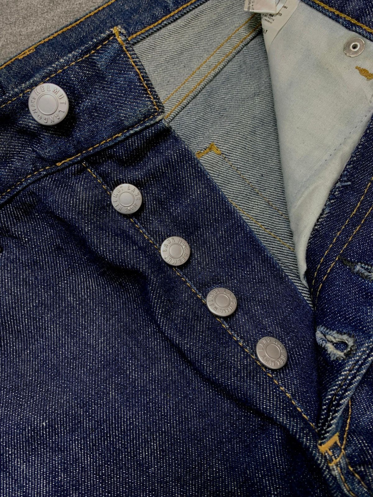Helmut Lang FREE TAX! 2000s Indigo Classic Cut Denim Jeans Size US 28 / EU 44 - 5 Thumbnail