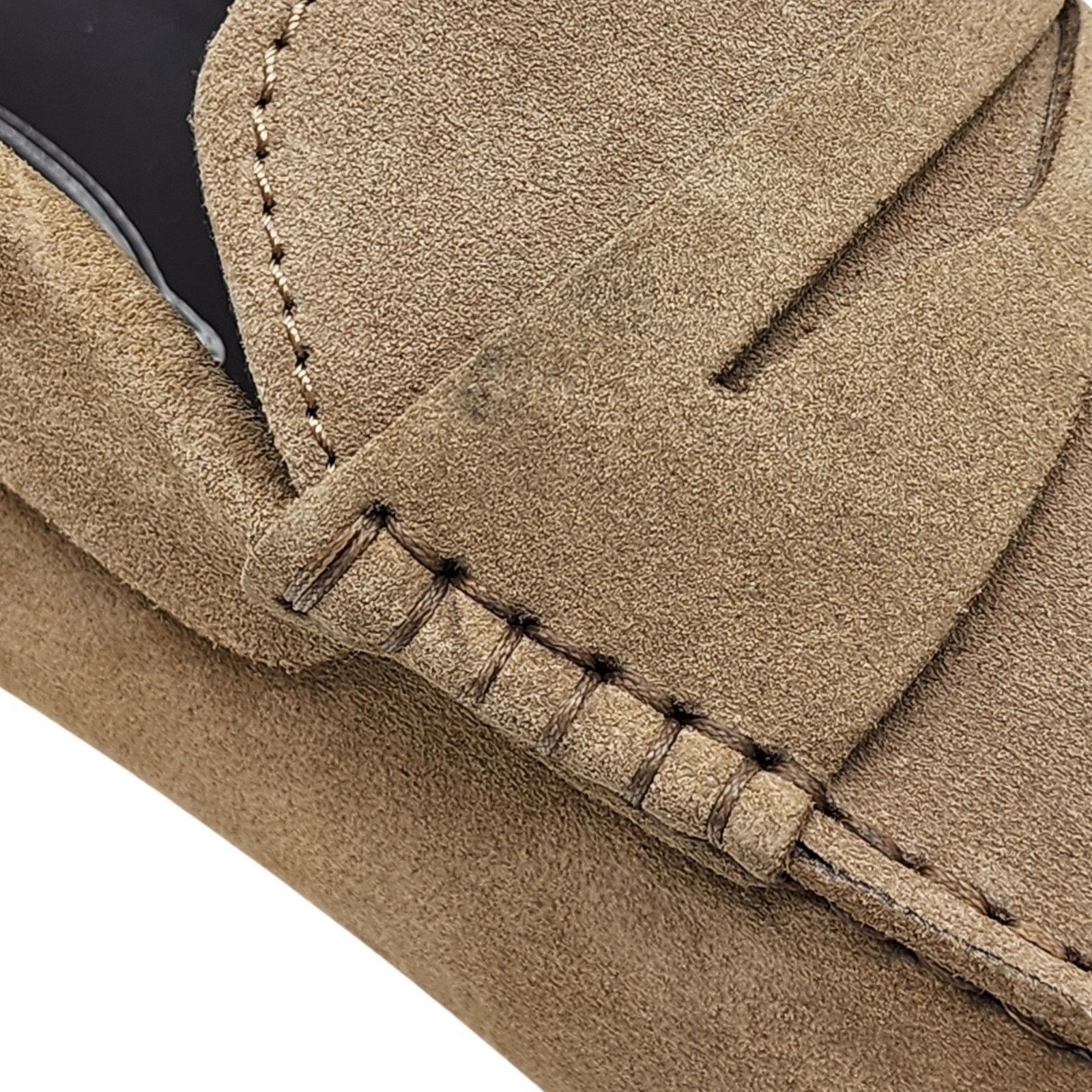 Tod's City Gommino Penny Suede Loafers Brown UK 7.5 US 9 NWB $695 Size US 9 / EU 42 - 10 Thumbnail