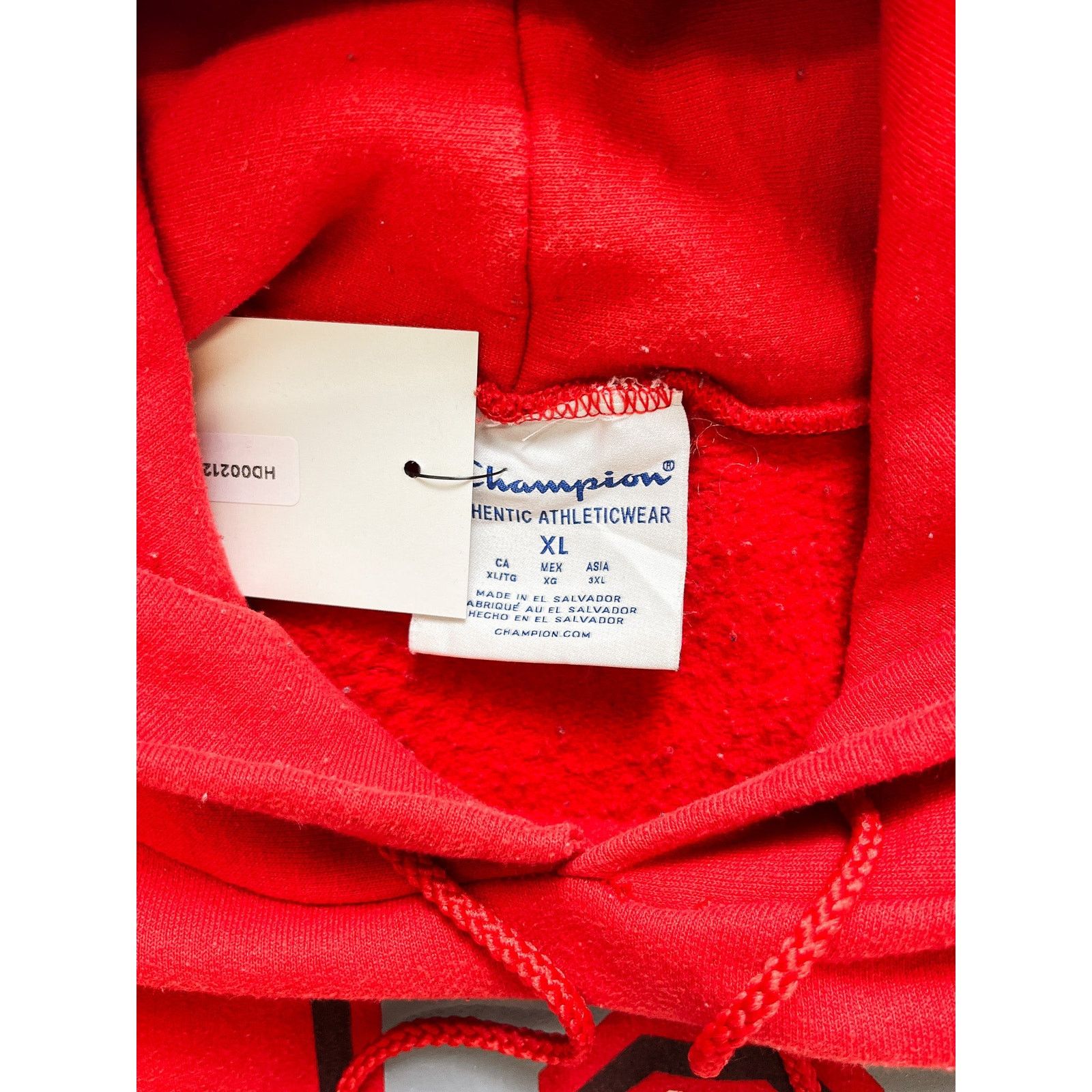 The Unbranded Brand Vintage 90s Ohio State Red Drawstring Hoodie - Men's XL Size US XL / EU 56 / 4 - 3 Thumbnail