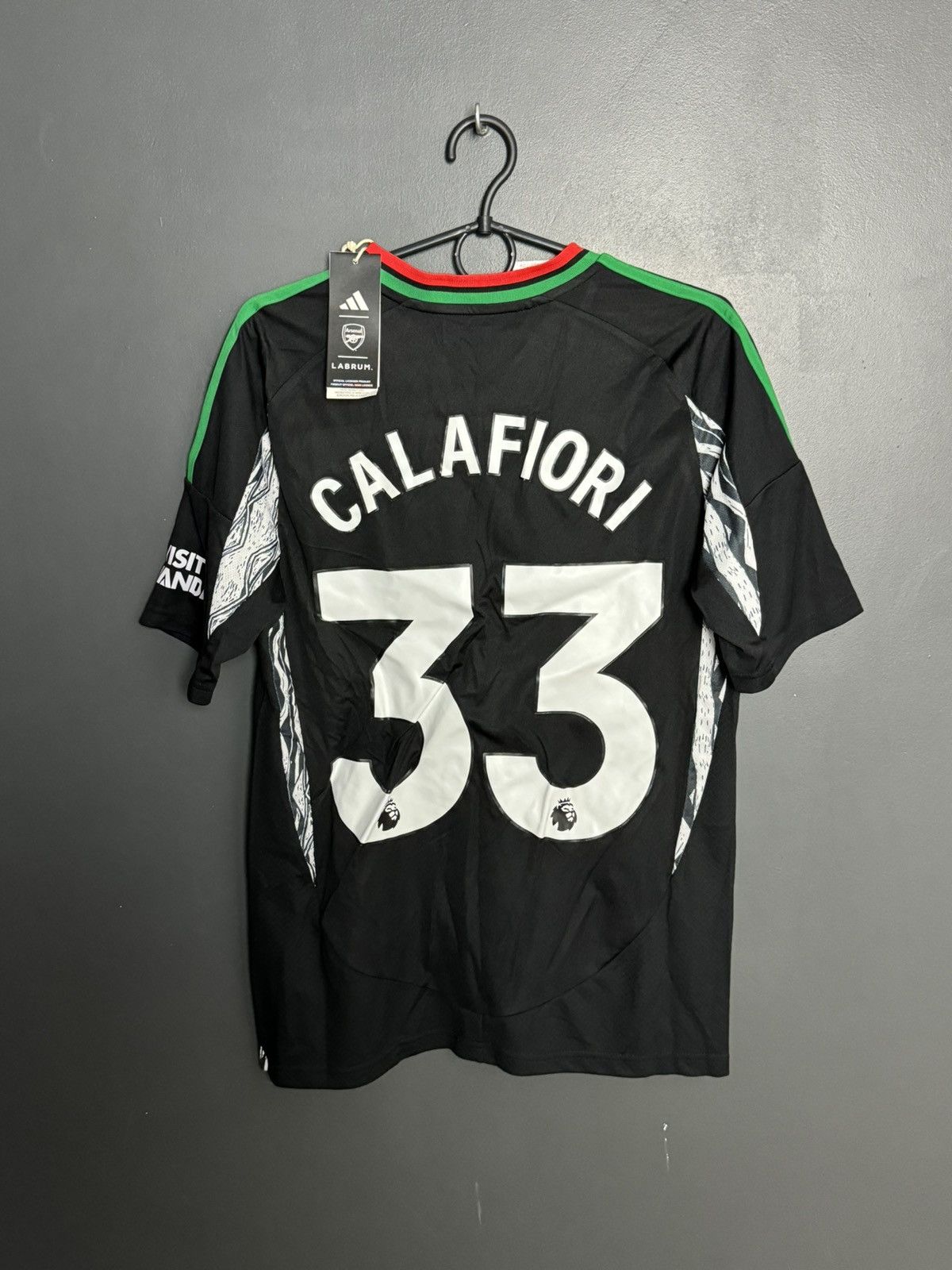 Adidas KIDS New Arsenal 24/25 Away Calafiori Football Jersey Size US S / EU 44-46 / 1 - 1 Thumbnail