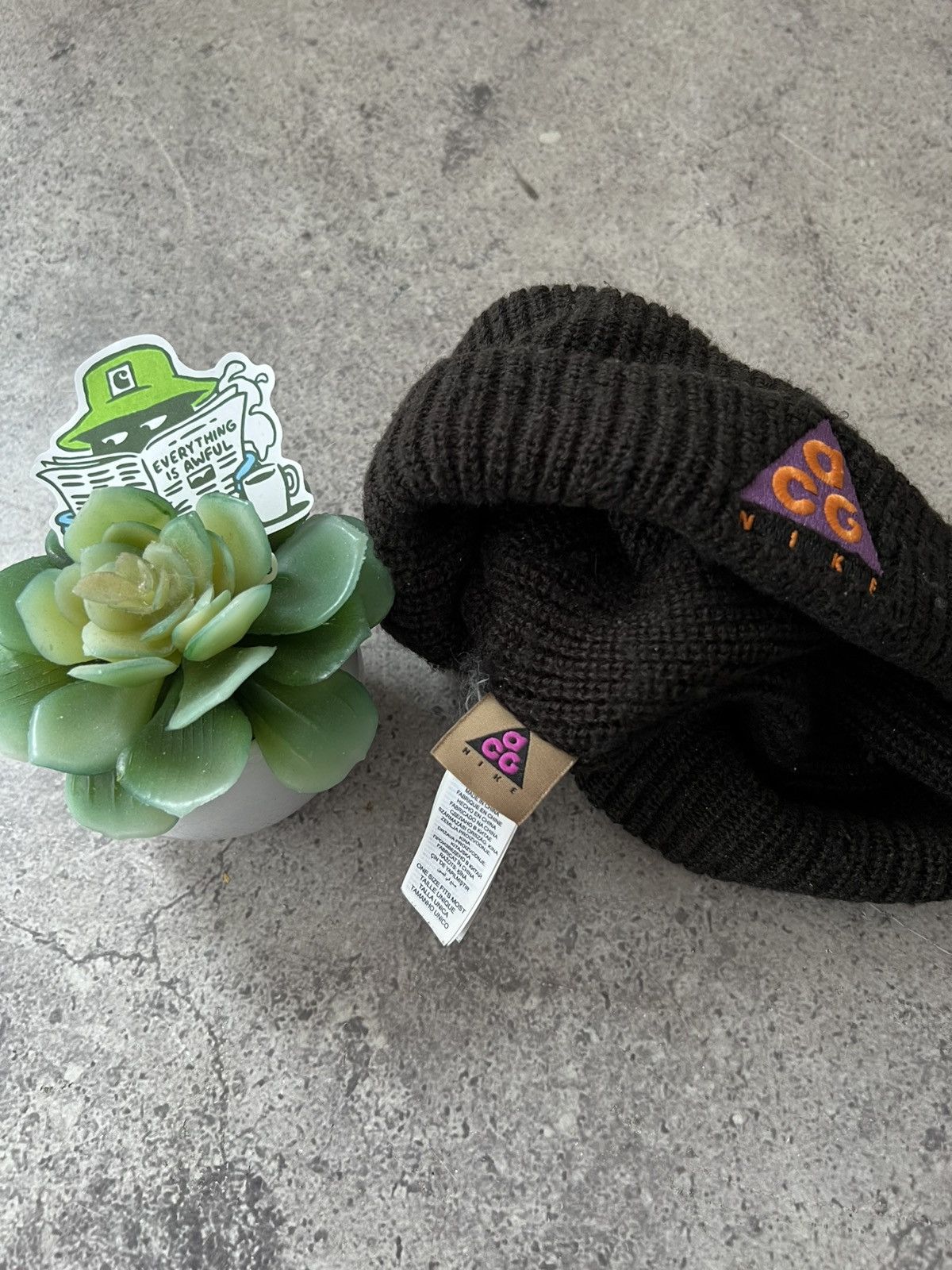 Nike Nike ACG vintage fleece beanie hat outdoor Size ONE SIZE - 5 Thumbnail