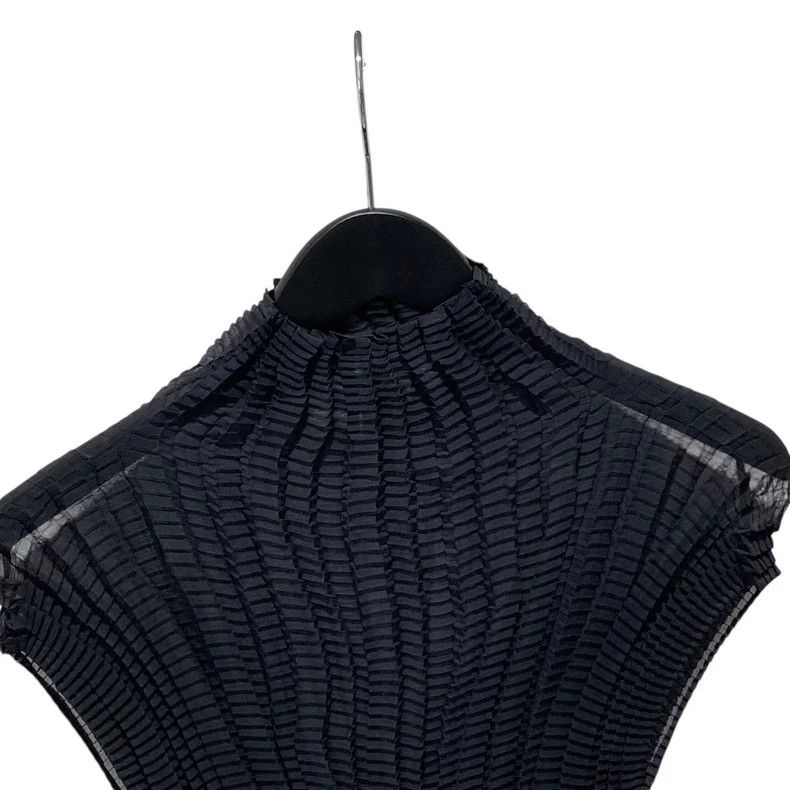 Issey Miyake Issey Miyake Black mainline sleeveless pleated top Size L / US 10 / IT 46 - 3 Thumbnail