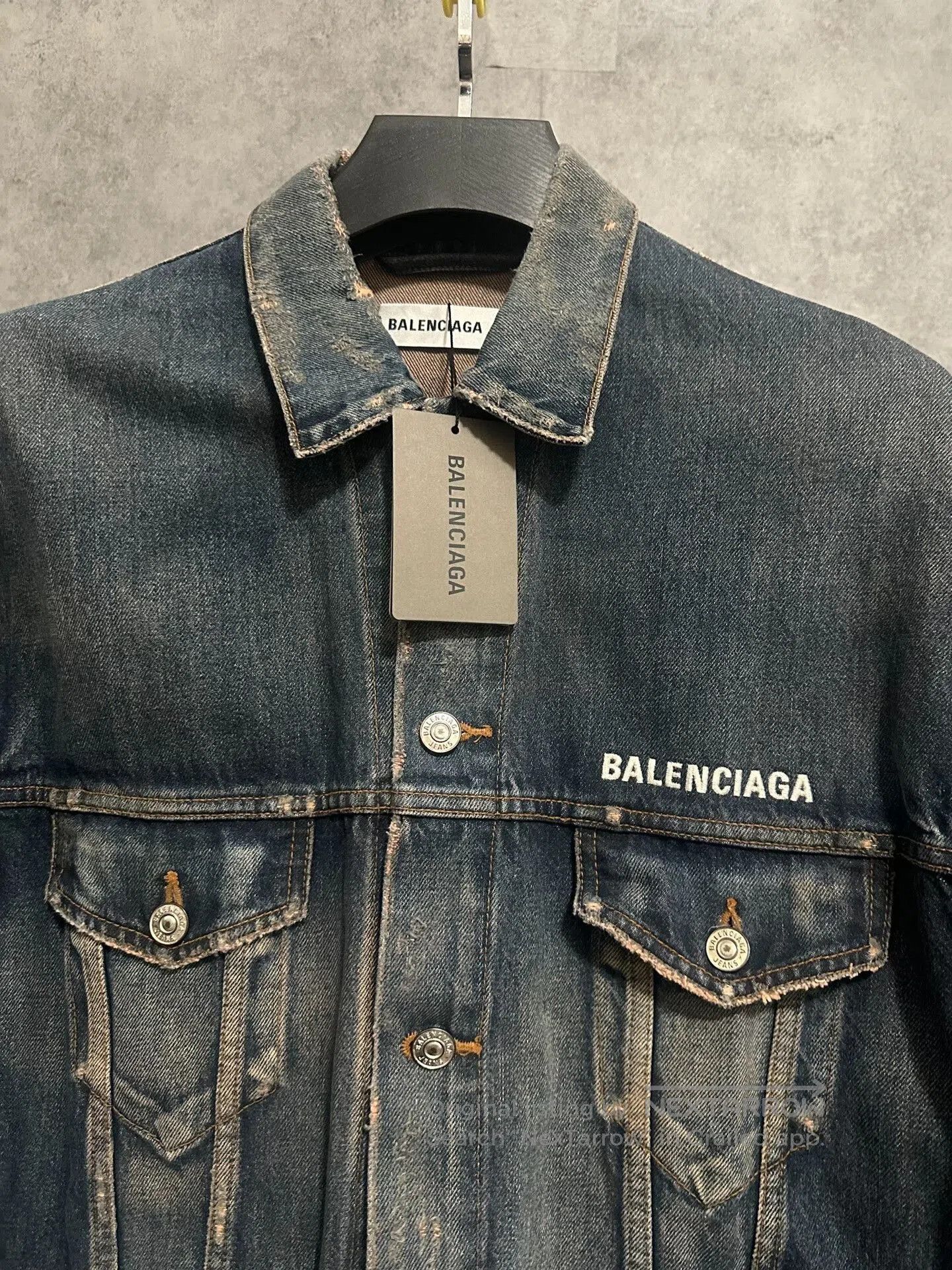 Balenciaga balenciaga embroidered blue denim jacket. Size US M / EU 48-50 / 2 - 2 Thumbnail
