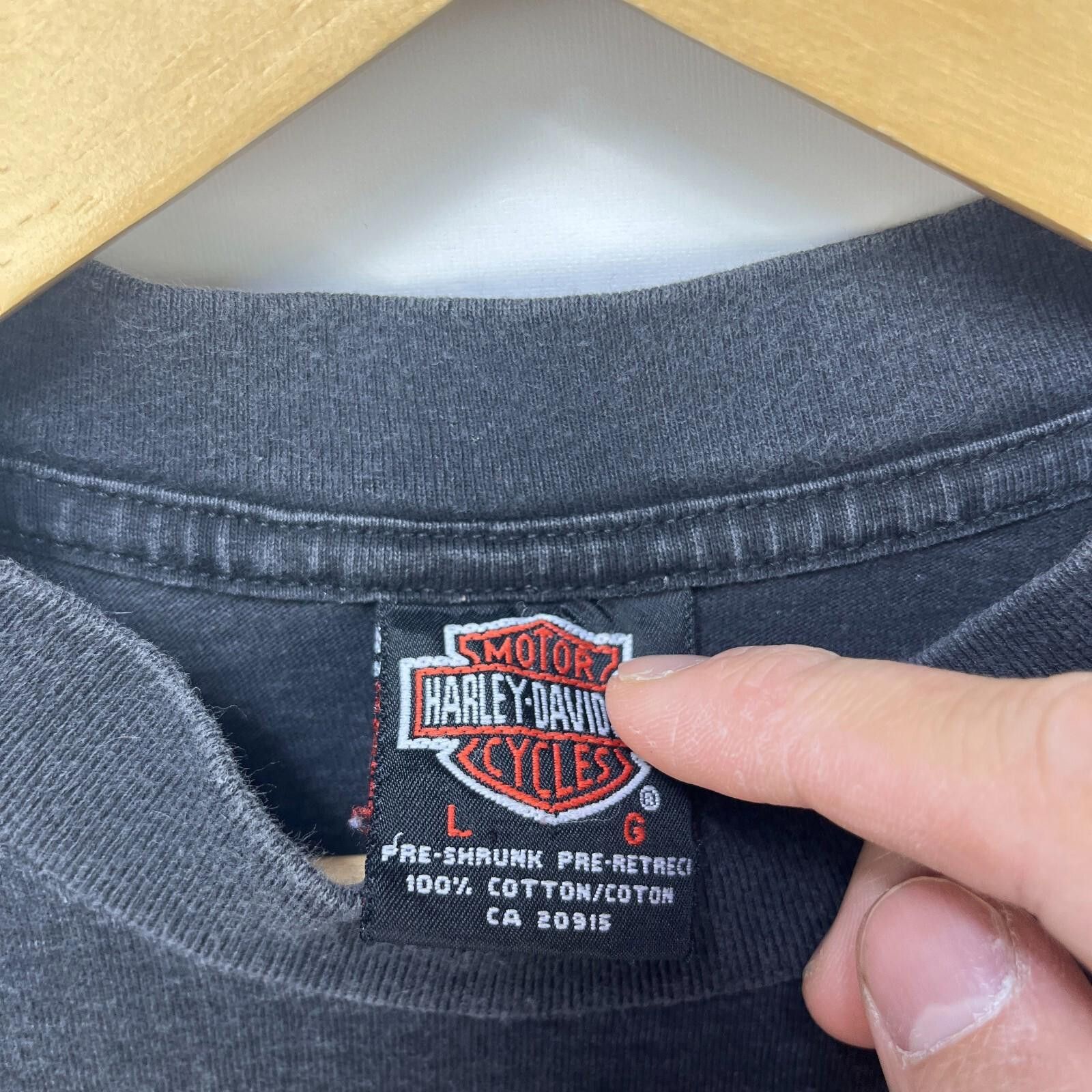 Harley Davidson Vintage 90s Harley-Davidson Canada Faded T-Shirt Large Size US L / EU 52-54 / 3 - 8 Thumbnail