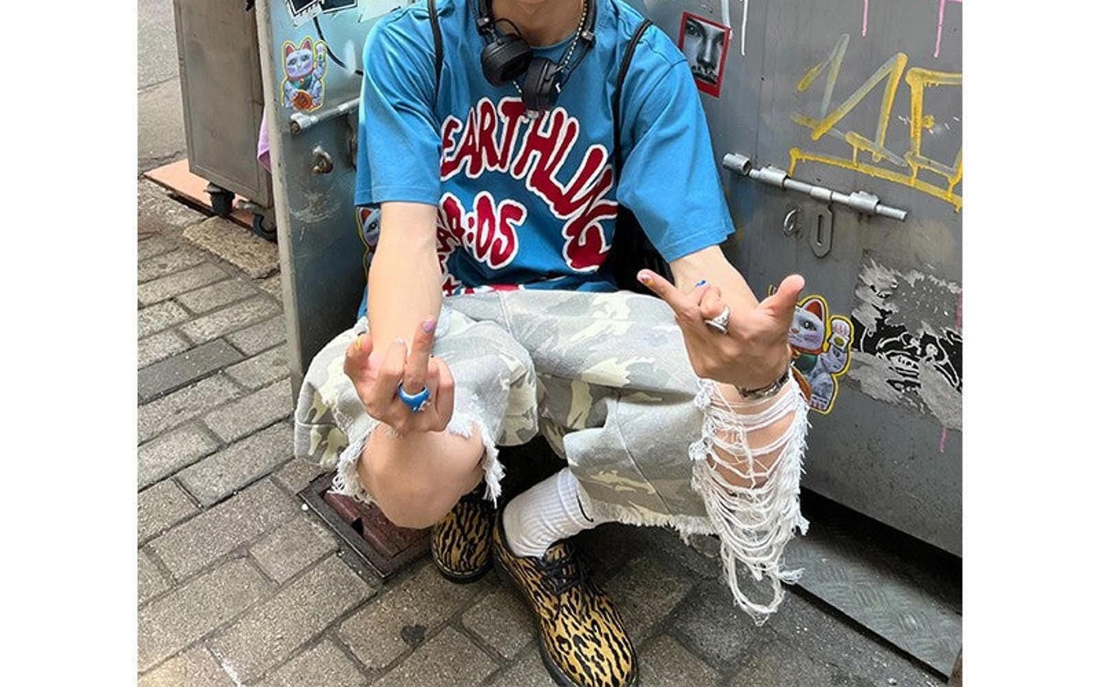 Other Oversized Distressed Camo Jorts, Baggy Ripped Shorts Size US 32 / EU 48 - 3 Thumbnail