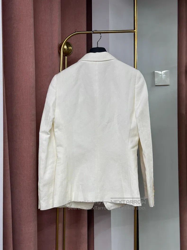 Brunello Cucinelli Brunello Cucinelli White Blazer Jacket Size XS / US 0-2 / IT 36-38 - 3 Thumbnail