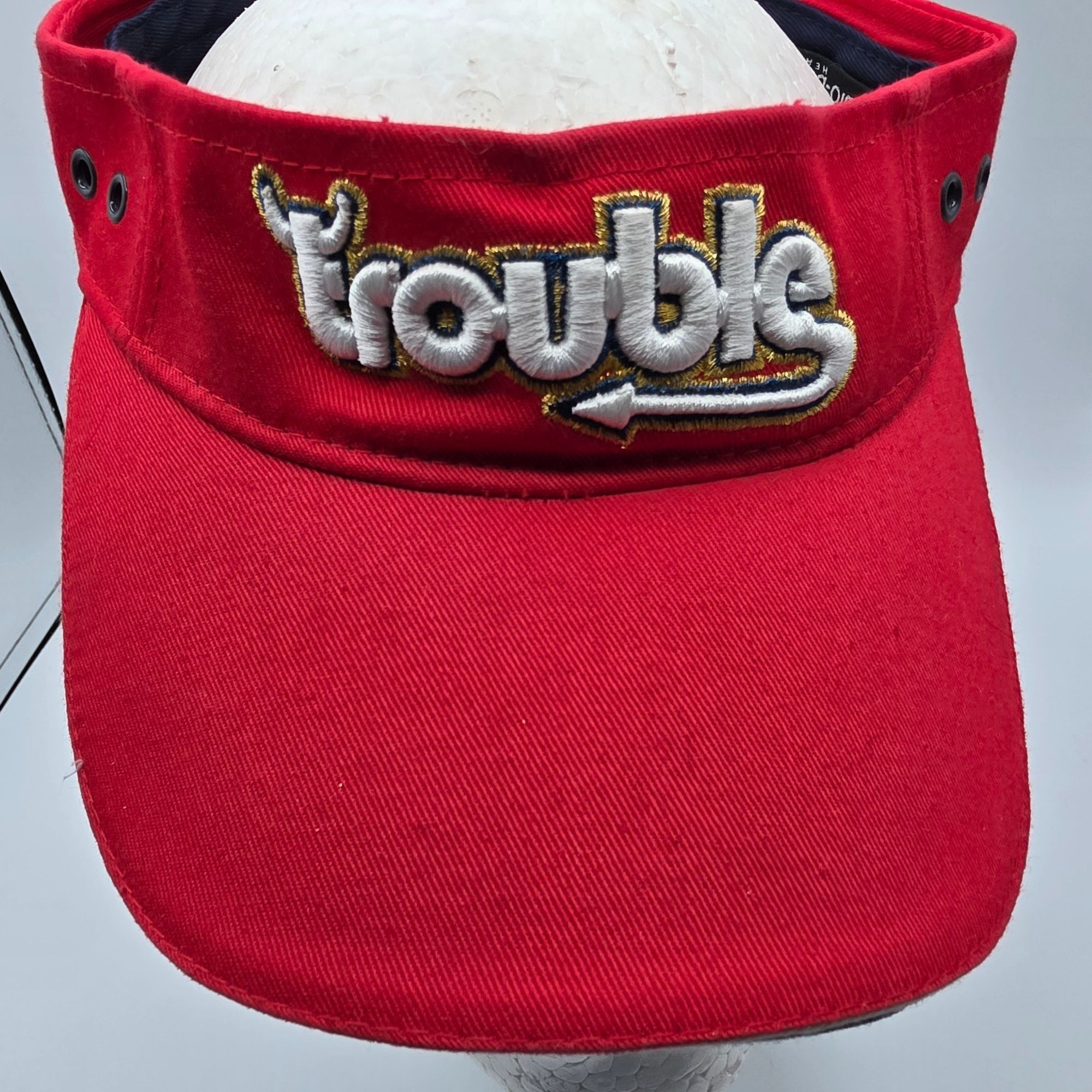 Other Bio Domes Trouble Devil Horns Adjustable Red Visor Hat Casua Size ONE SIZE - 5 Thumbnail
