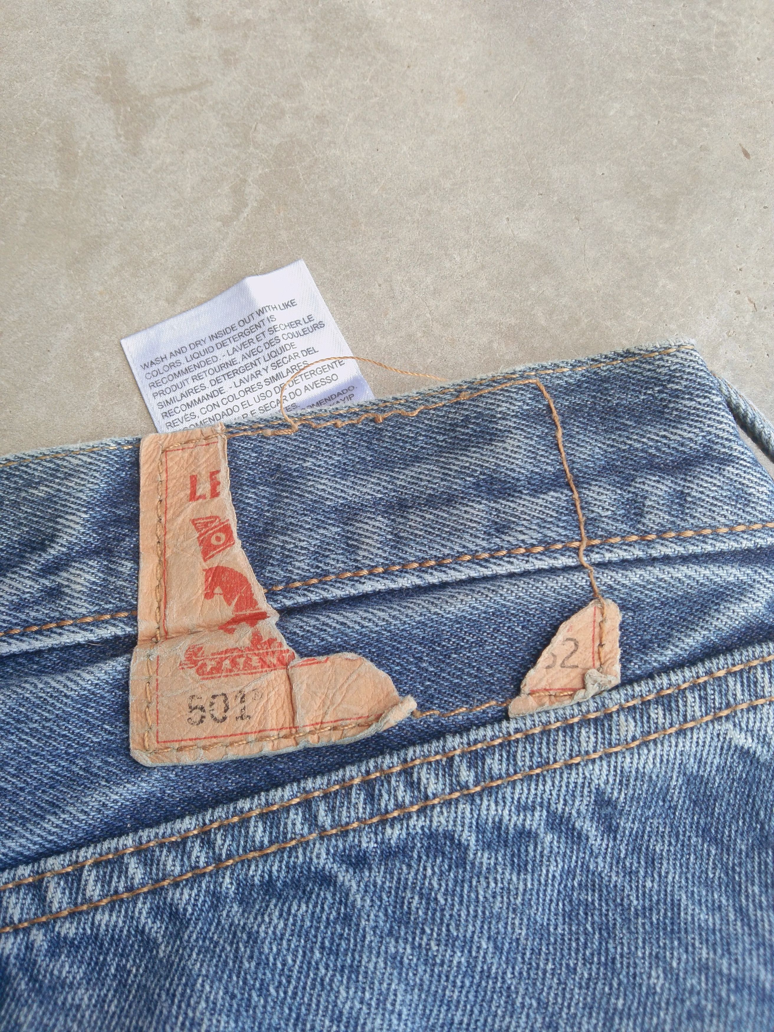 Levi's Vintage Levi's 501 Distressed Jeans 36x31 Size US 36 / EU 52 - 3 Thumbnail