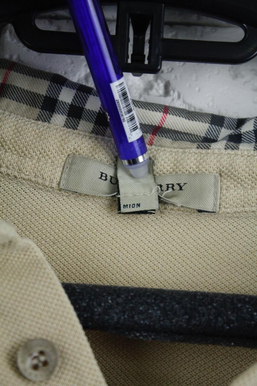 Burberry Burberry Polo Shirt Beige Nova Check Collar Vintage Size US M / EU 48-50 / 2 - 7 Thumbnail