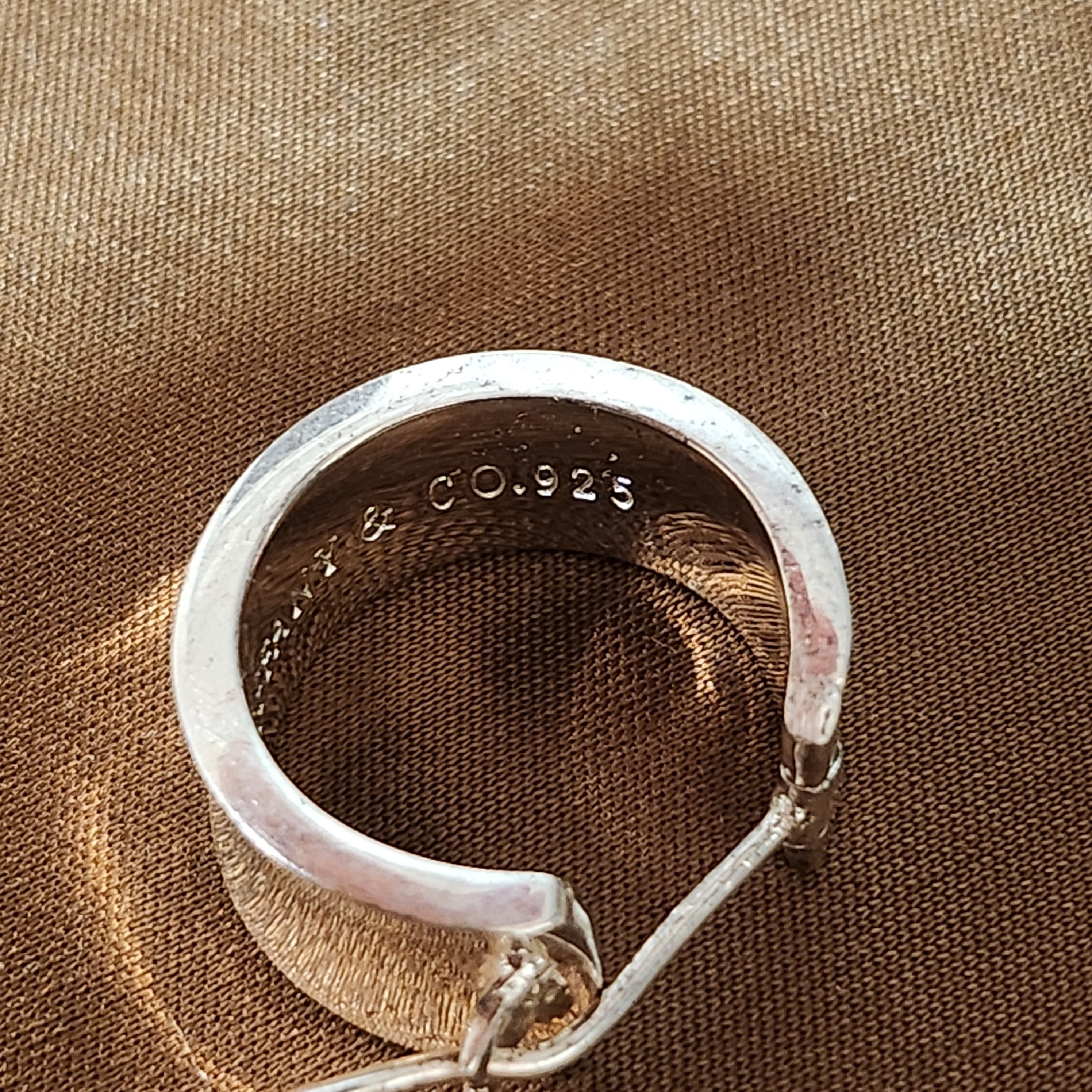 Tiffany & Co. T&CO Silver 925 earrings 1997 Rare Size ONE SIZE - 4 Thumbnail
