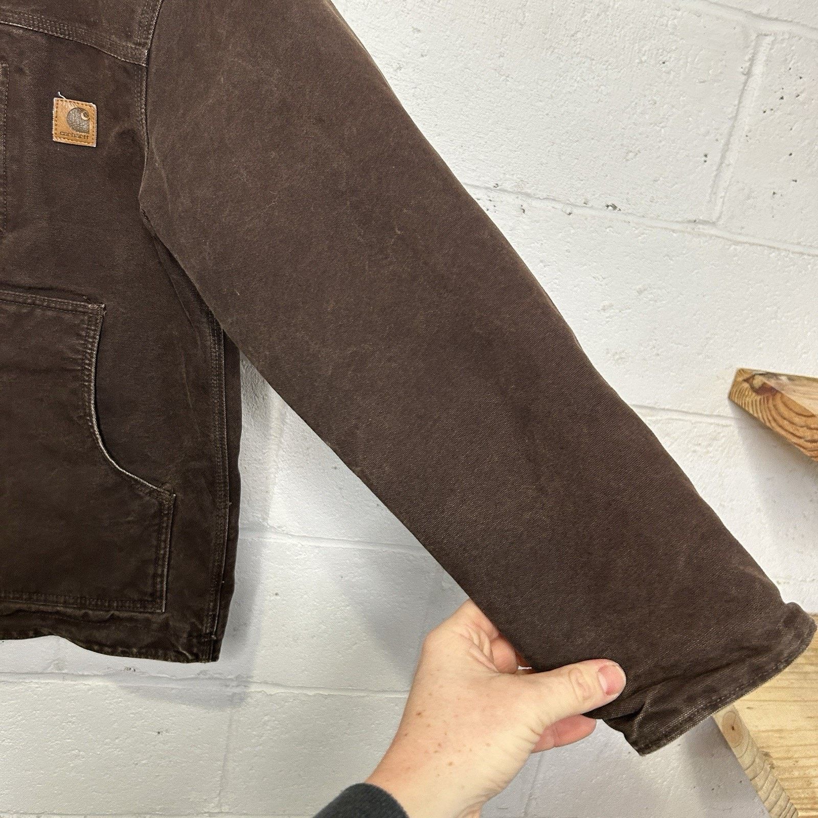 Carhartt Vintage Carhartt Sherpa-Lined Jacket “Dark Mocha” YYC61 DKB Size XS / US 0-2 / IT 36-38 - 7 Thumbnail