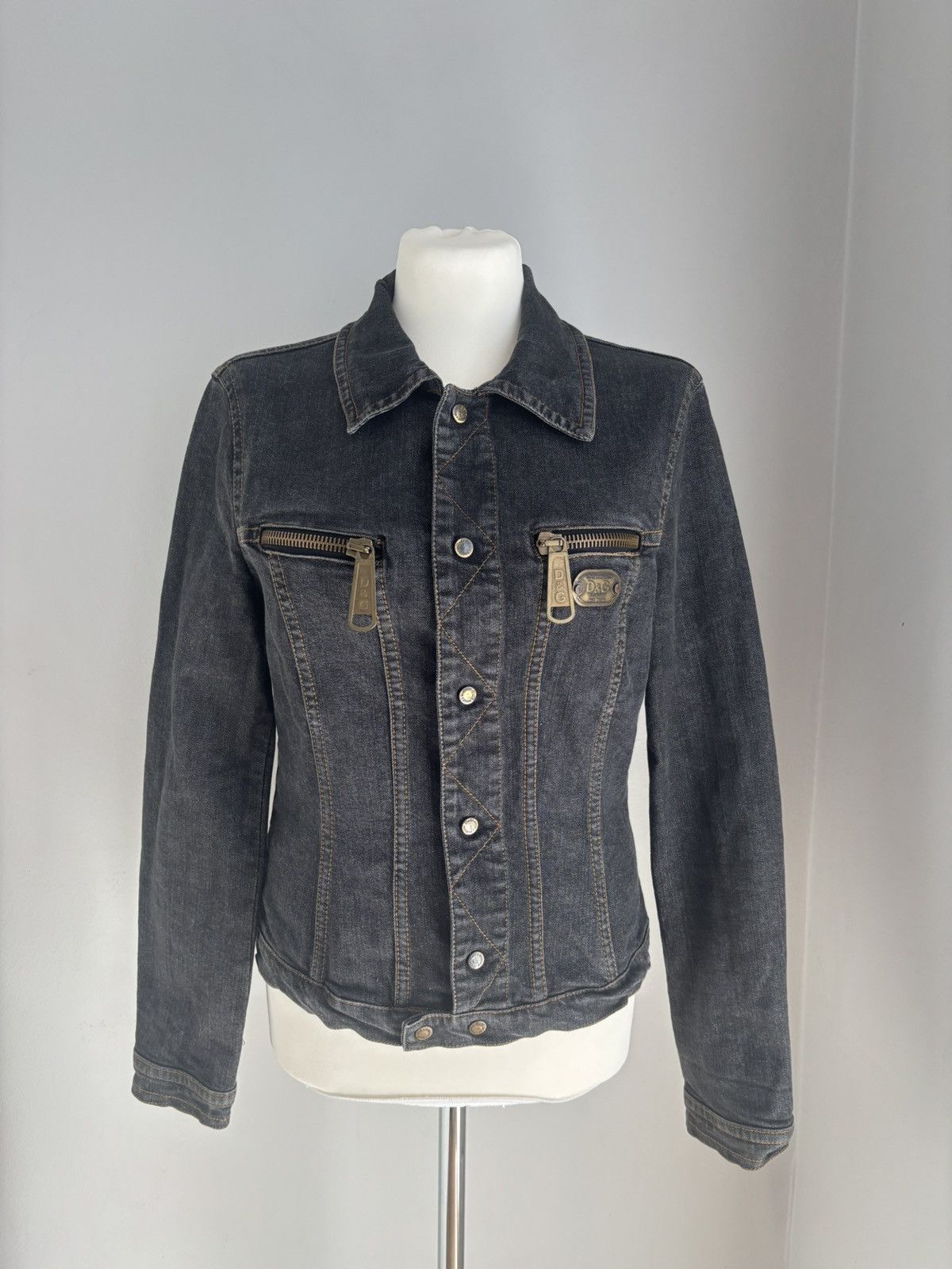 Dolce & Gabbana Dolce & Gabbana denim jacket D&G Italy vintage avantgarde Size L / US 10 / IT 46 - 2 Thumbnail