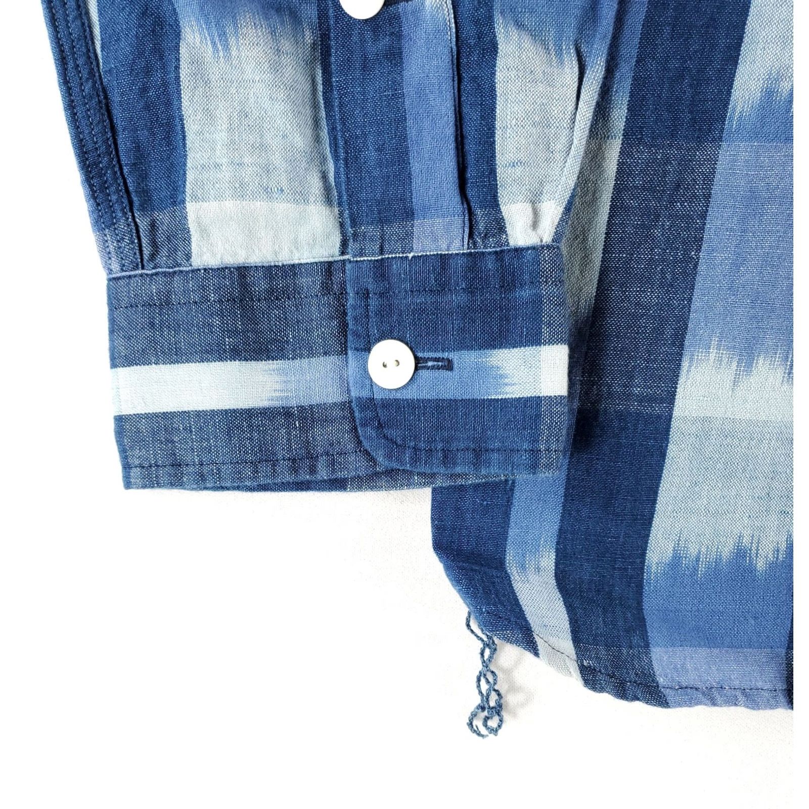 Polo Ralph Lauren Polo Ralph Lauren Shirt Button Up Cotton Linen Blend Blue Plaid Mens L Multicolor Long Sleeve Size US L / EU 52-54 / 3 - 3 Thumbnail